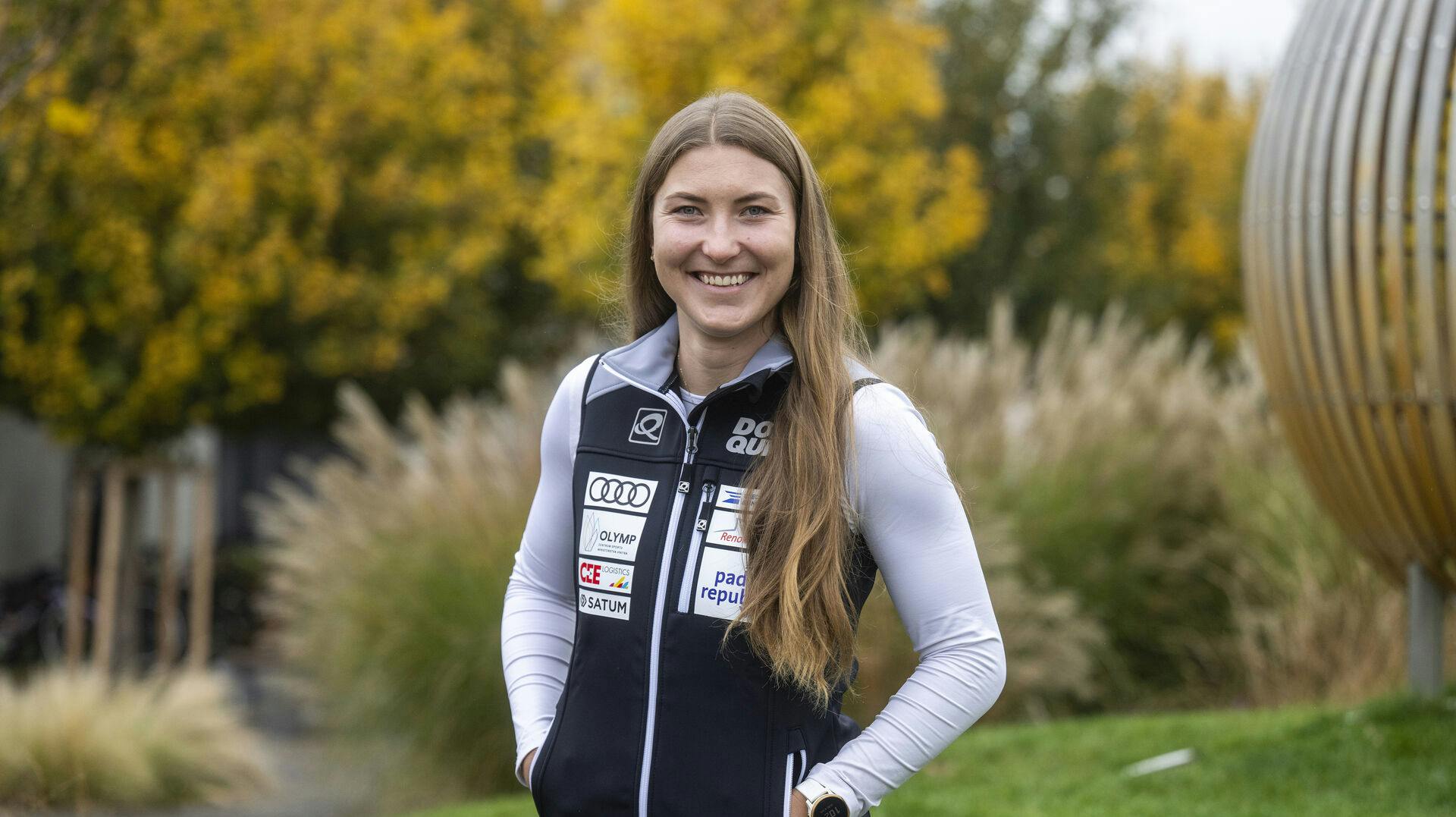 Czech skier Tereza Nova poses after a pre-season press conference, in Prague, Czech Republic, on October 30, 2024. Photo/Michaela Rihova (CTK via AP Images)