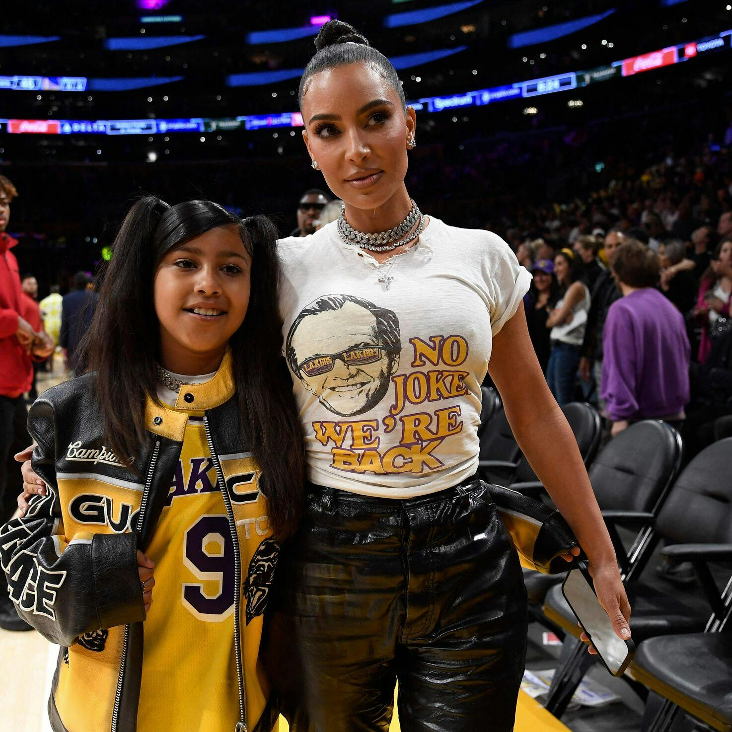 Kim Kardashian med North West i 2023.