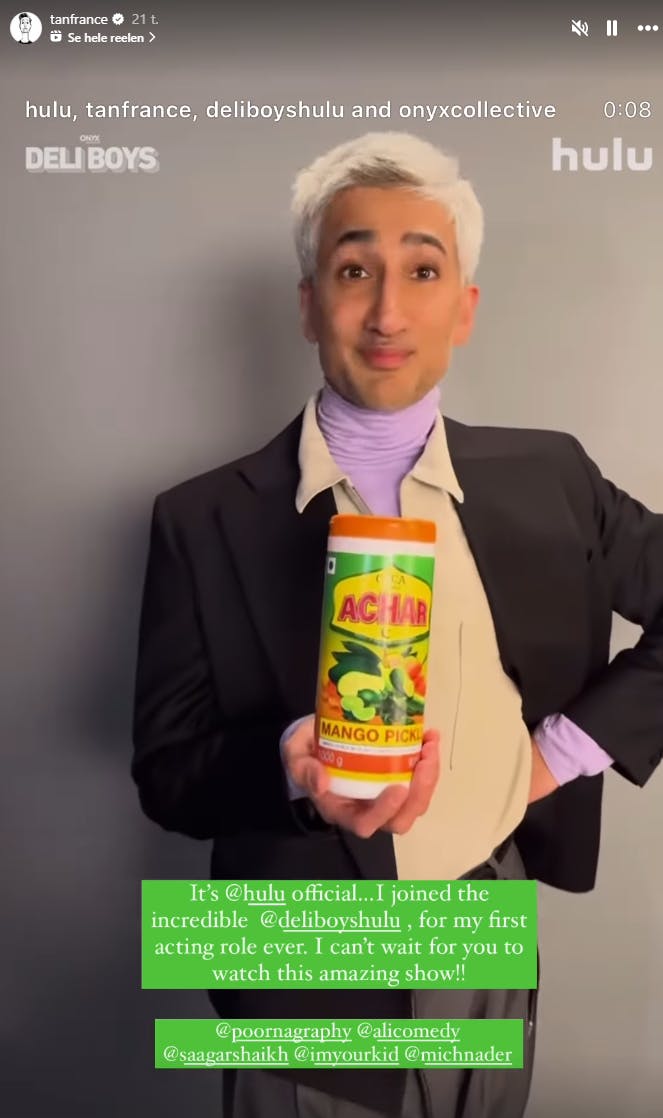 Tan France deler den store nyhed på Instagram.