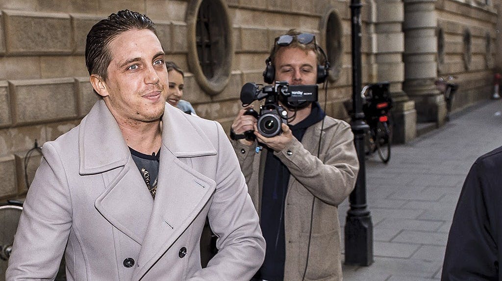 Nicki Bille under en af hans tidligere retssager ved Københavns Byret - tirsdag går turen til Glostrup.