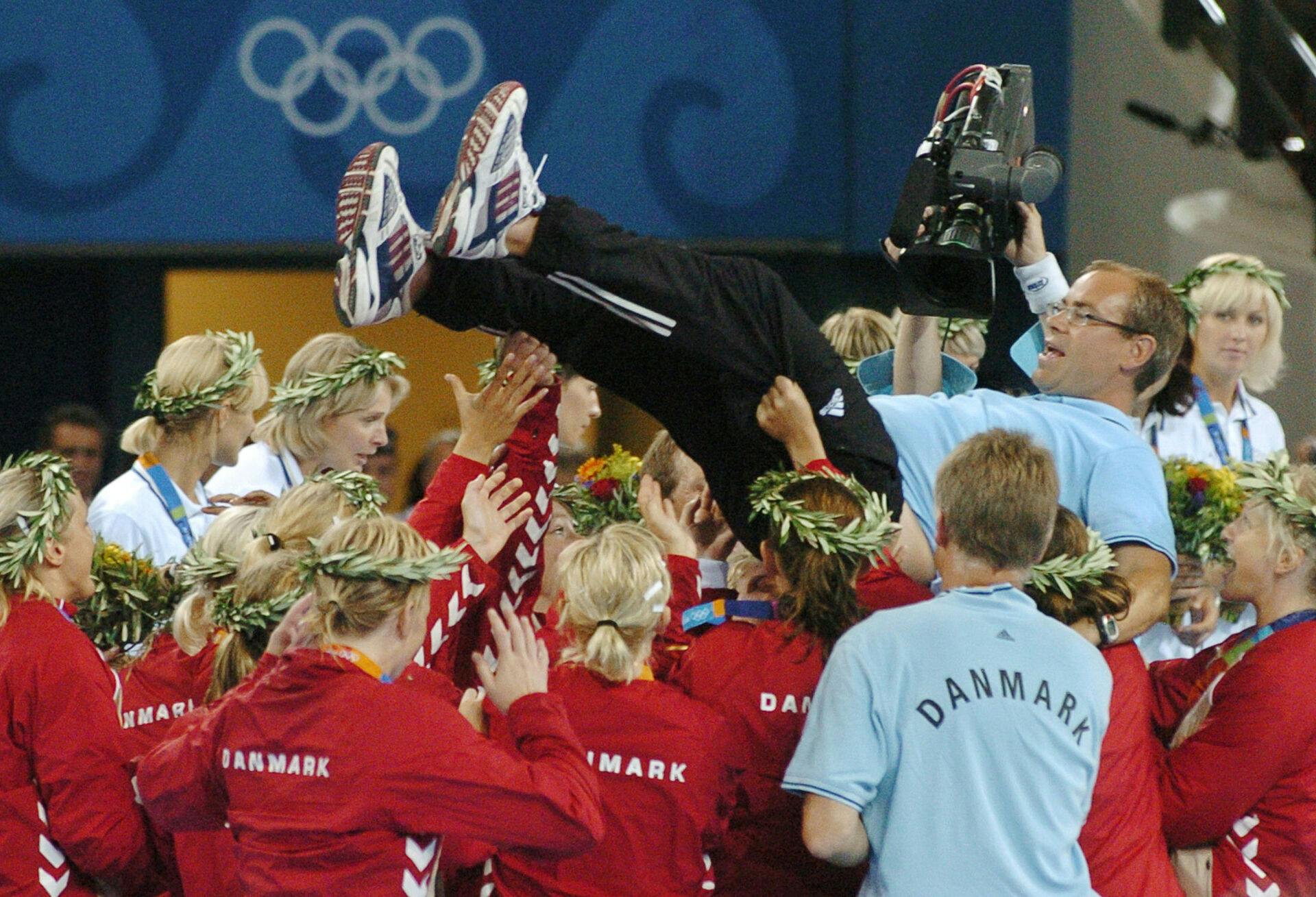 Jan Pytlick fik af flere omgange lov til den famøse "kast-træneren-op-i-luften"-jublescene, som plejer at finde sted, efter man har vundet en finale.