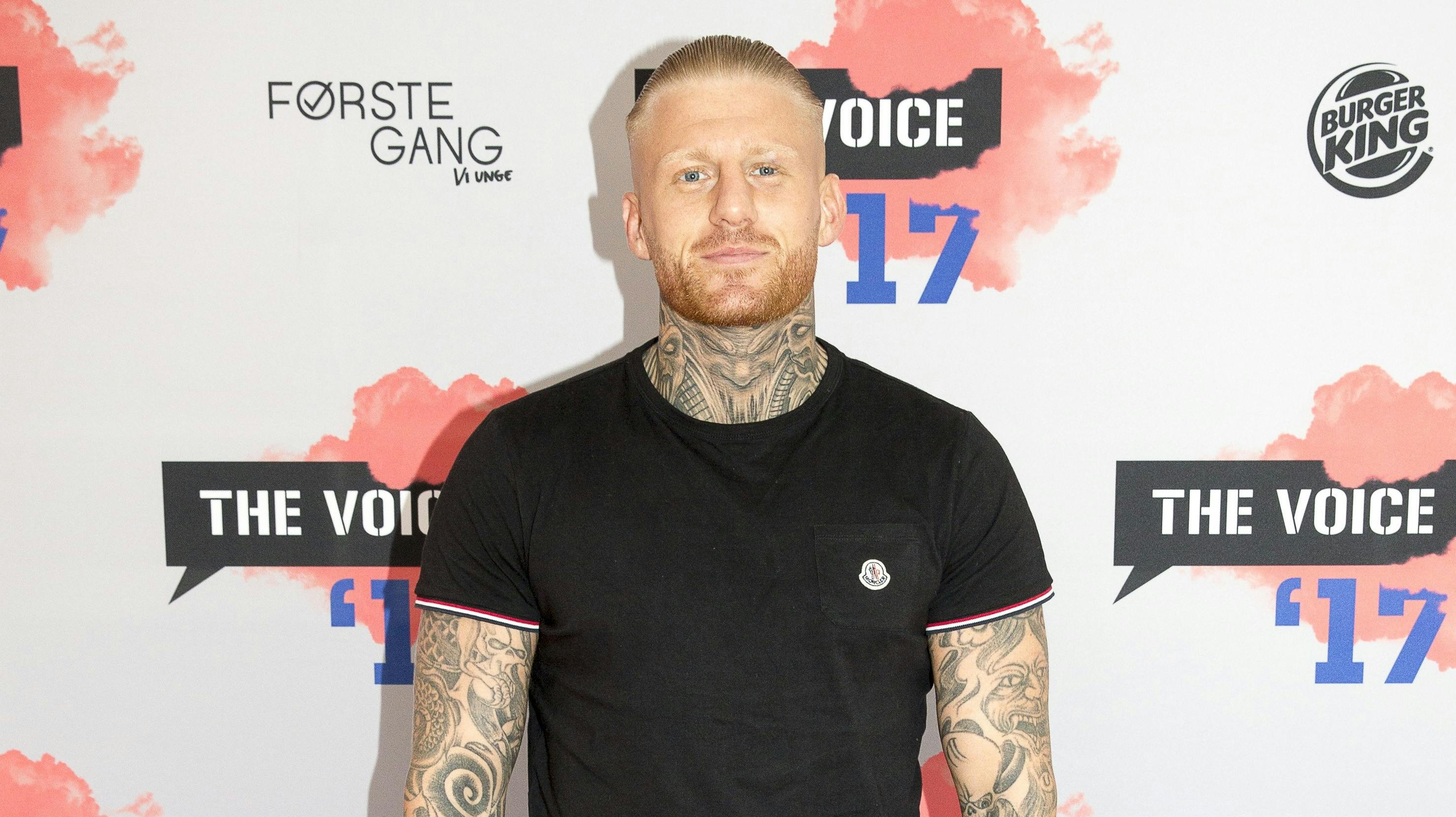 Patrick Nielsen på den røde løber tilbage i 2021 - her havde han været medlem af rockerklubben Comanches MC i omkring et år.