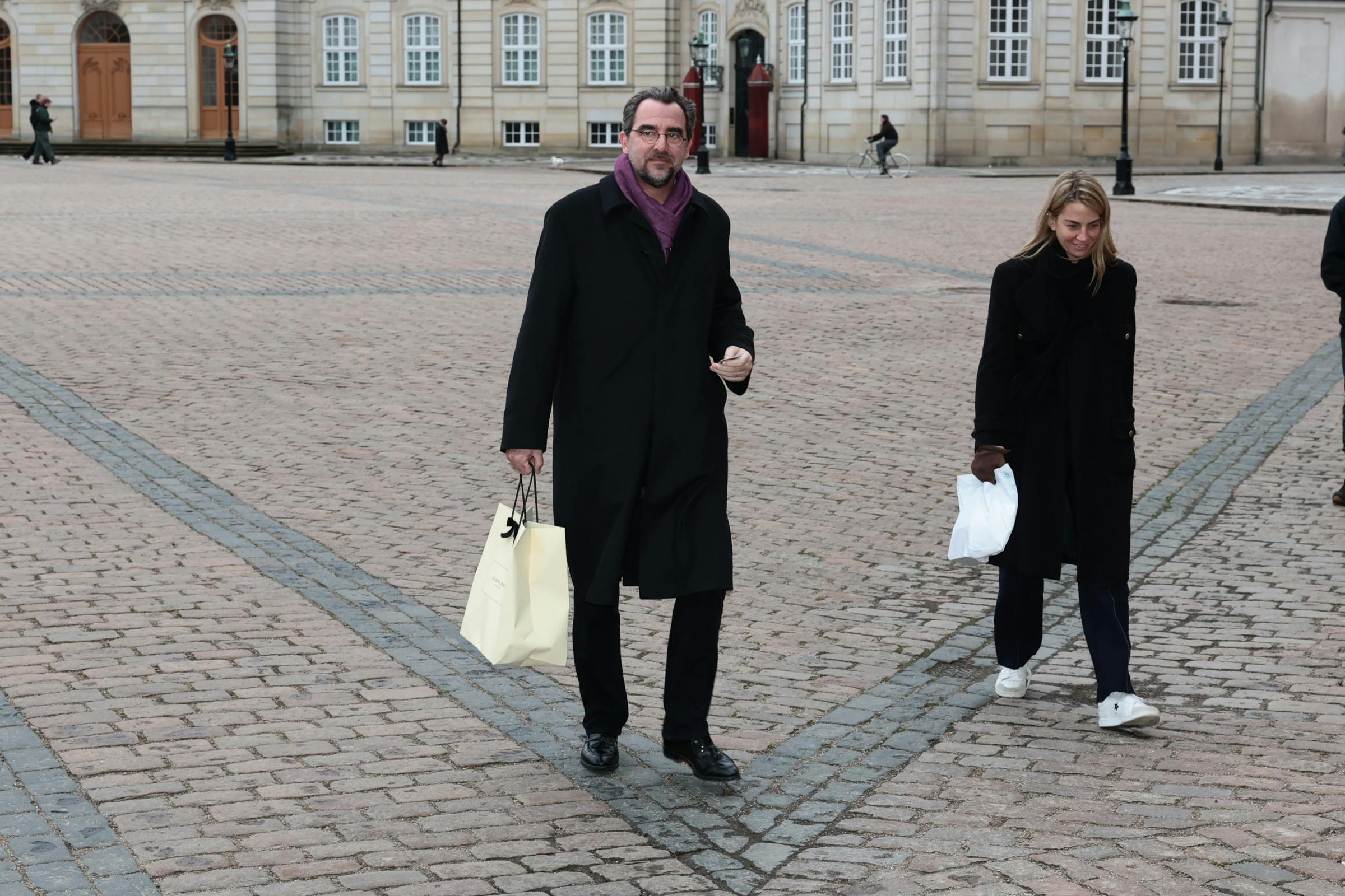 Det var ikke Lene Ballebys afskedsreception, som var årsagen til, at prins Nikolaos og hans forlovede, Chrysí Vardinogianni, torsdag var at finde på Amalienborg.