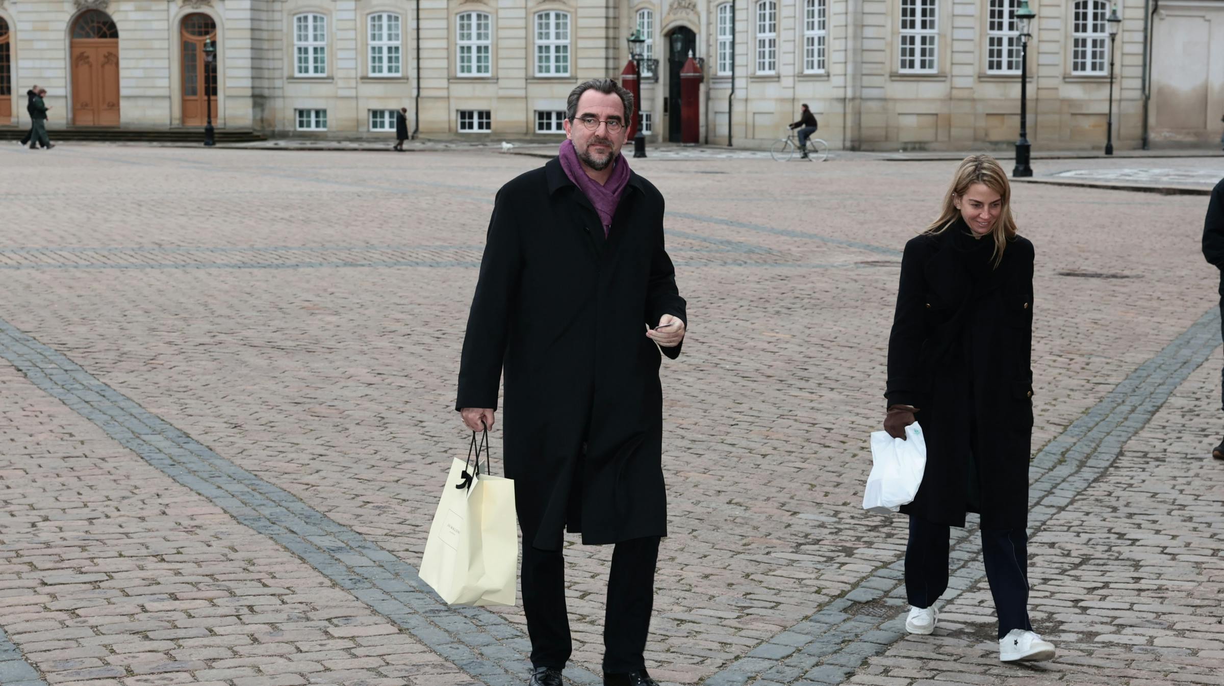 Det var ikke Lene Ballebys afskedsreception, som var årsagen til, at prins Nikolaos og hans forlovede, Chrysí Vardinogianni, torsdag var at finde på Amalienborg.