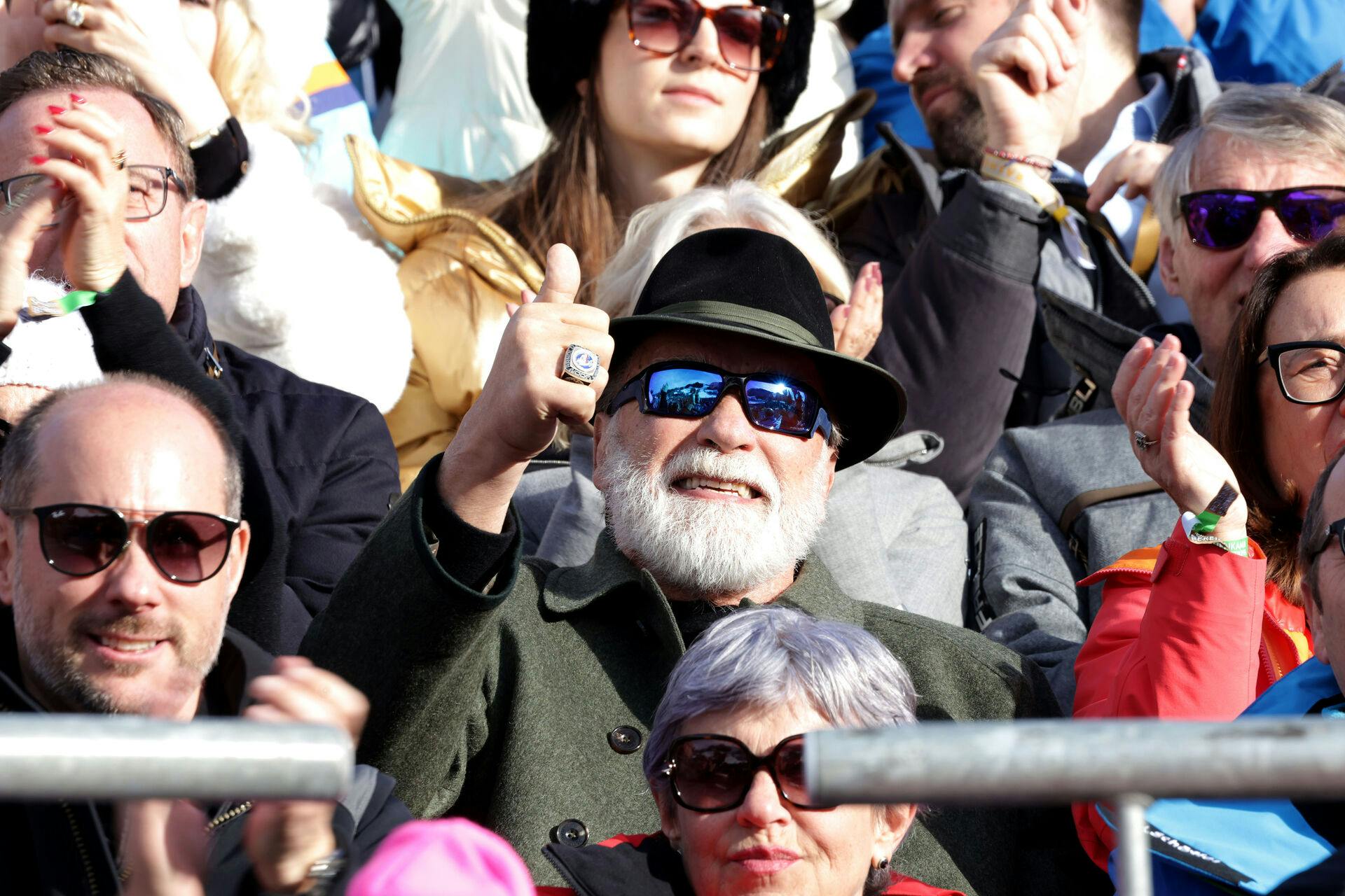 Arnold Schwarzenegger, Zlatan Ibrahimovic and more visit the legendary 85. Hahnenkamm Ski Race Weekend at the Streif in Kitzbuehel, Austria Pictured: Ref: BLU_S8141015 260125 NON-EXCLUSIVE Picture by: pol / SplashNews.com Splash News and Pictures USA: 310-525-5808 UK: 020 8126 1009 eamteam@shutterstock.com World Rights