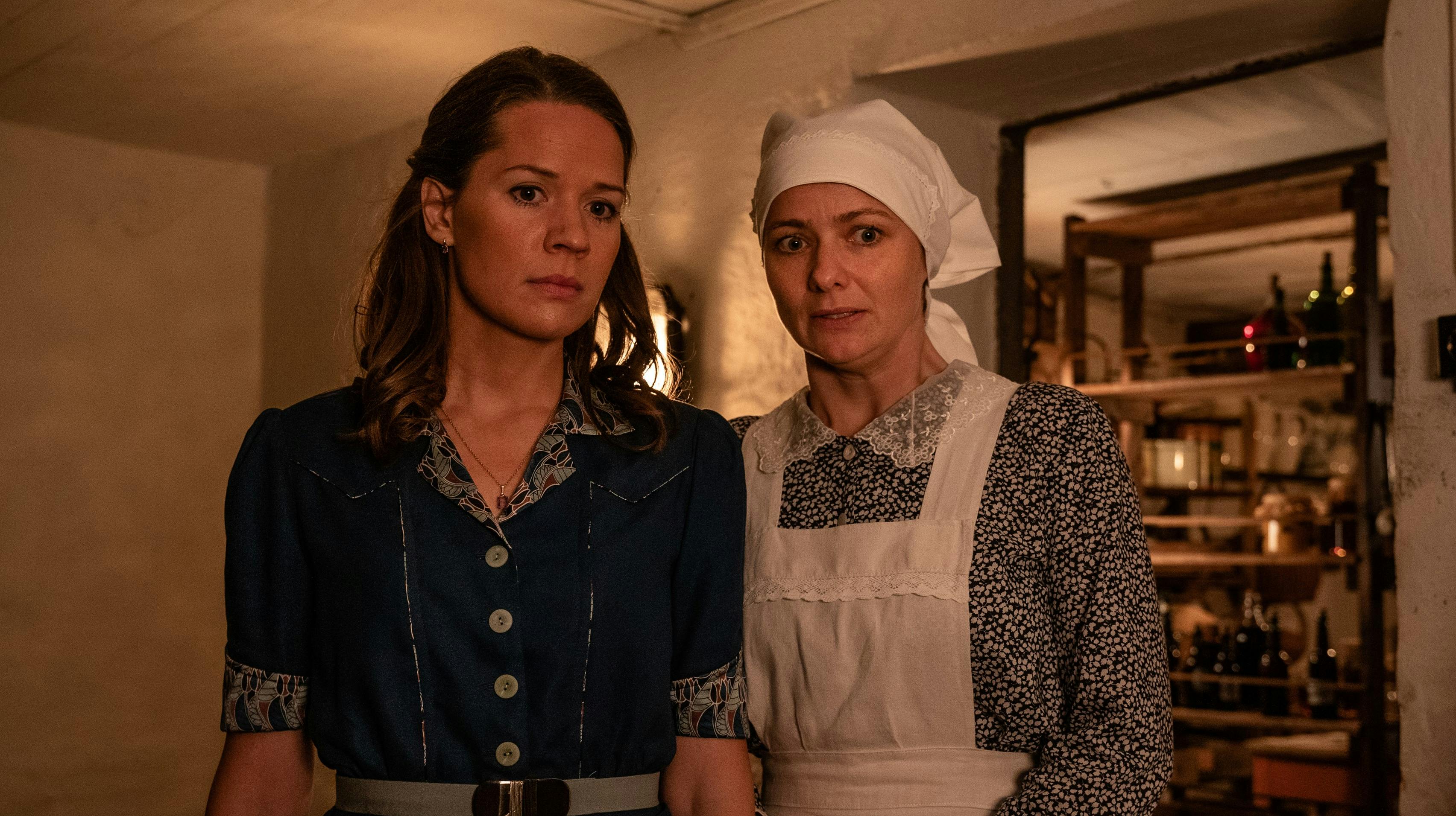 Amalie Dollerup fik sig en på opleveren under optagelserne til den tredje sæson af "Badehotellet". 