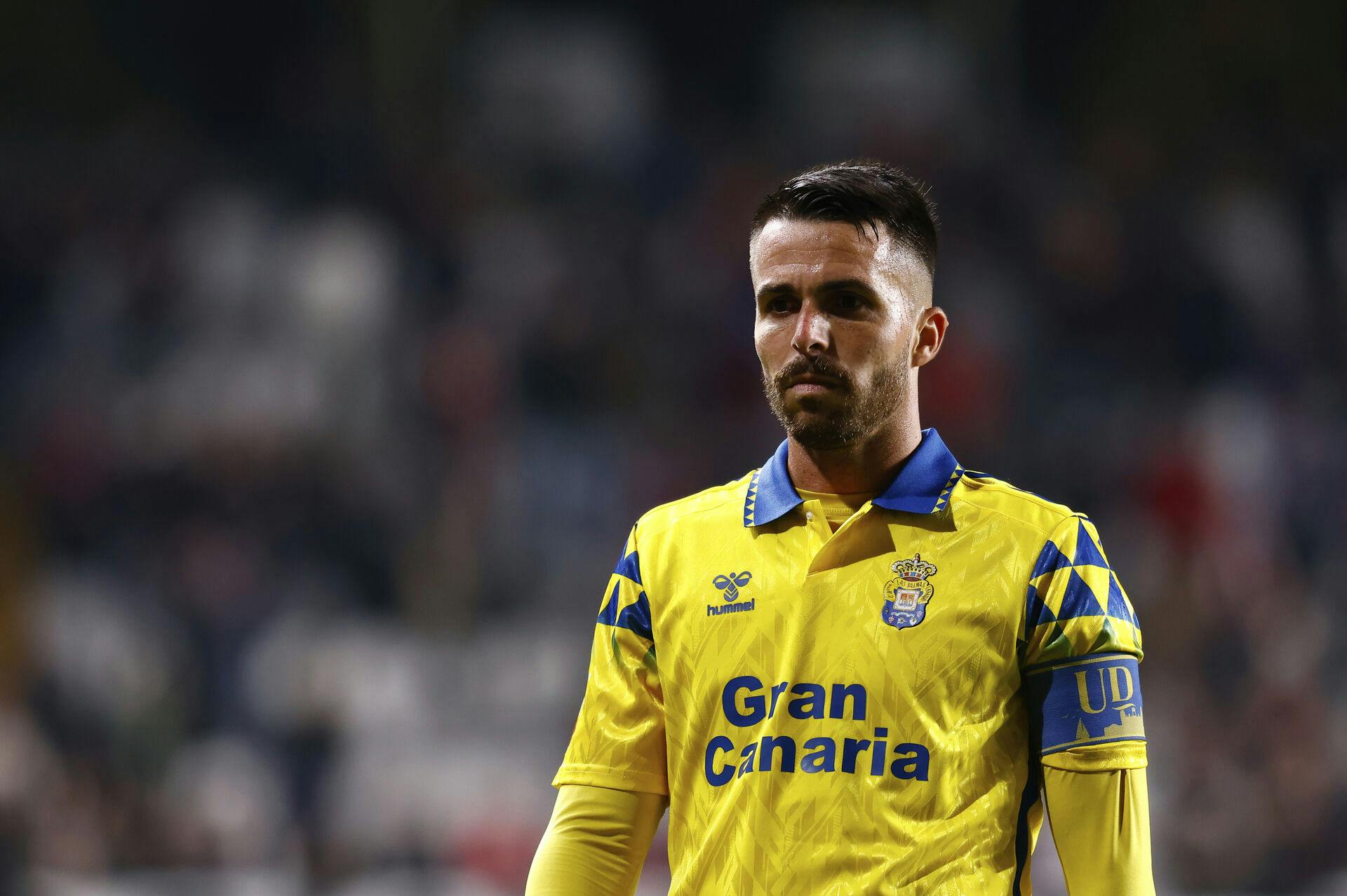 Kirian Rodriguez of UD Las Palmas looks on during the Spanish League, LaLiga EA Sports, football match played between Rayo Vallecano and UD Las Palmas at Estadio de Vallecas on November 8, 2024, in Madrid, Spain. AFP7 08/11/2024 (Europa Press via AP)