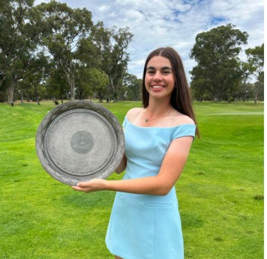 Isabella Leniartek blev sidste år kåret som årets juniorspiller i Royal Perth Golf Club.