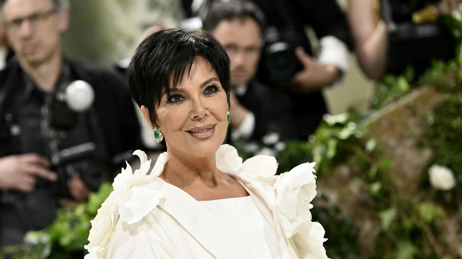 Kris Jenner attends The Metropolitan Museum of Art's Costume Institute benefit gala celebrating the opening of the "Sleeping Beauties: Reawakening Fashion" exhibition on Monday, May 6, 2024, in New York. (Photo by Evan Agostini/Invision/AP)