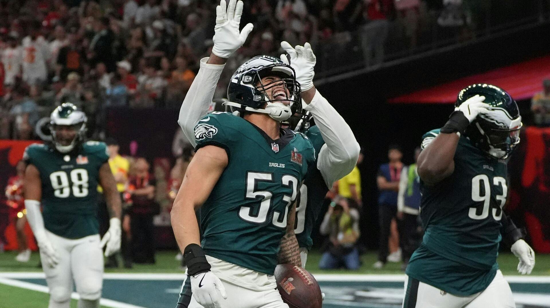 126 millioner fulgte med, da Philadelphia Eagles triumferede over Kansas City Chiefs.