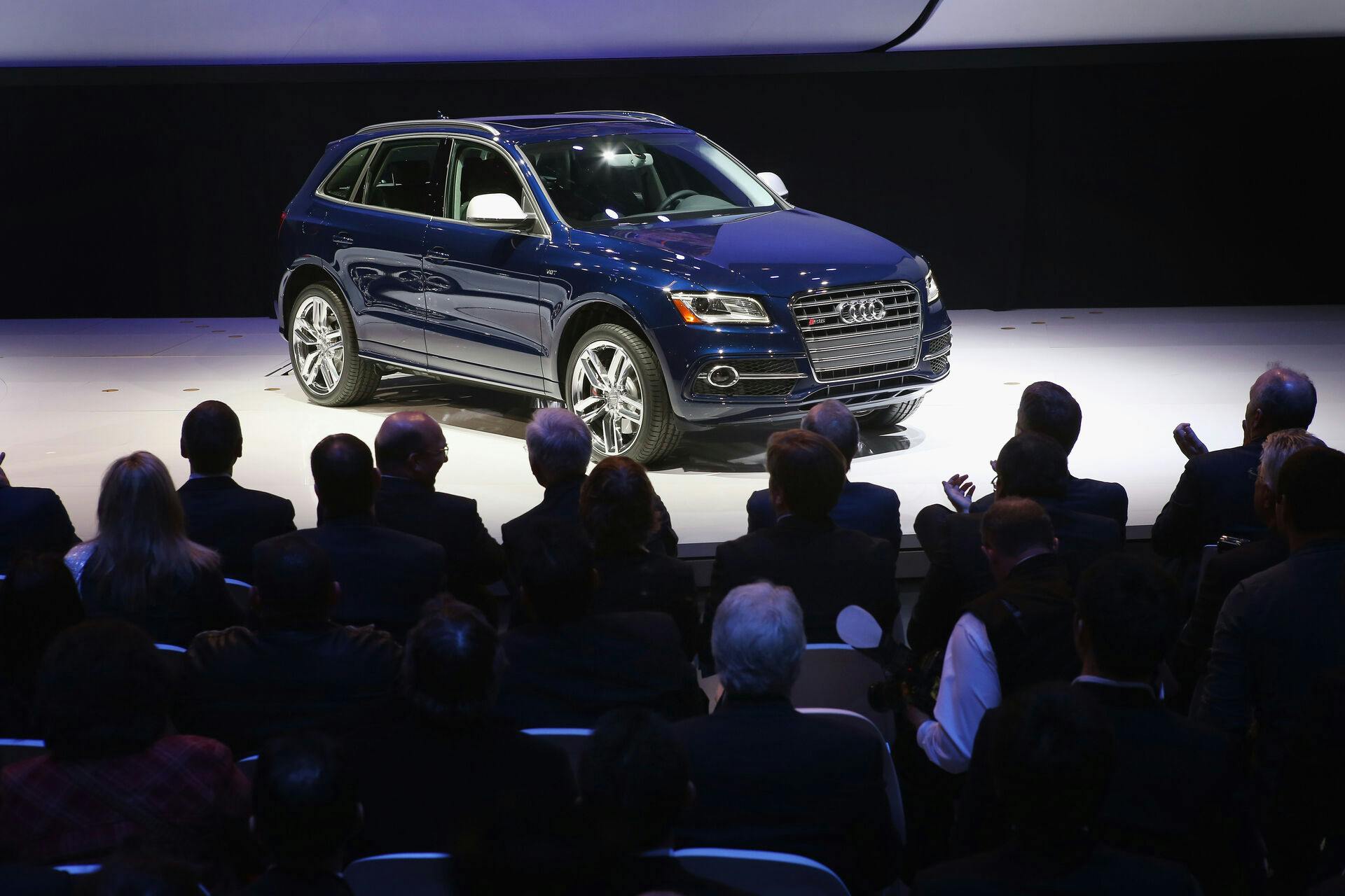 DETROIT, MI - JANUARY 14: Audi introduces the SQ5 SUV at the North American International Auto Show on January 14, 2013 in Detroit, Michigan. The auto show will be open to the public January 19-27. Scott Olson/Getty Images/AFP == FOR NEWSPAPERS, INTERNET, TELCOS & TELEVISION USE ONLY ==