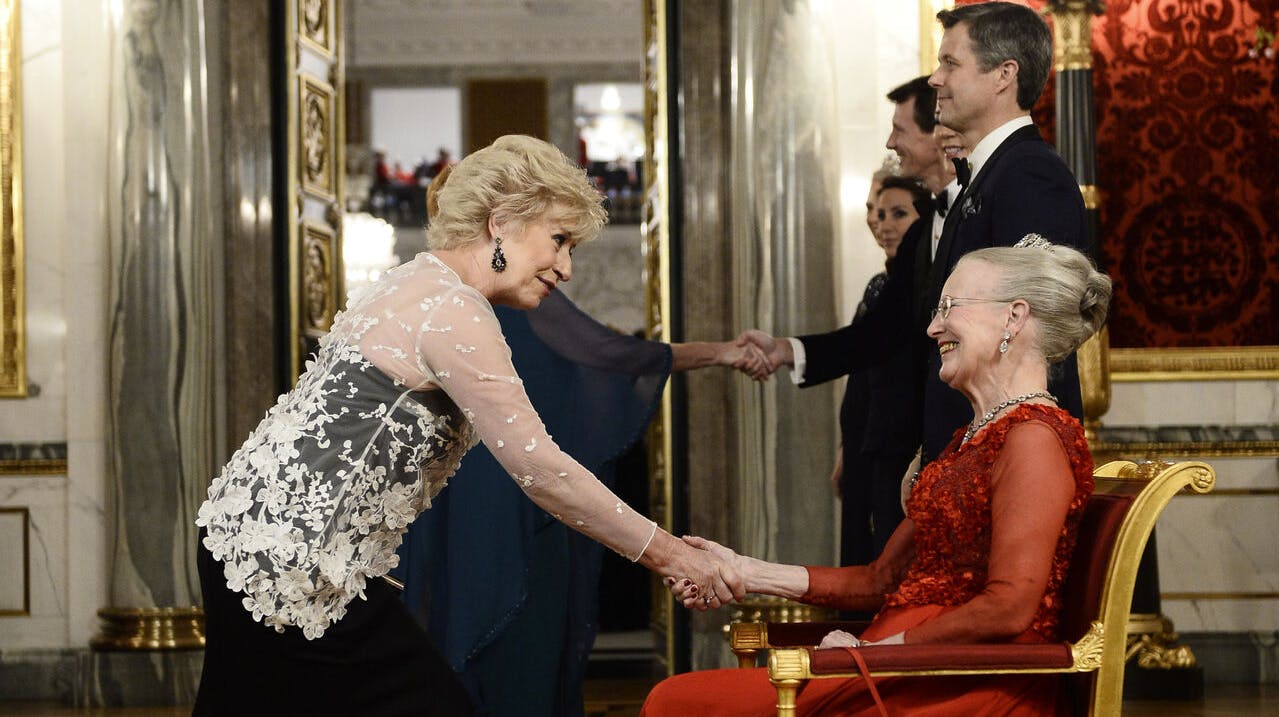 Birthe Kjær deltog i aftenselskabet for kunst og kultur på Christiansborg Slot tirsdag den 15. marts 2016, som er senest, det blev holdt. Men Mary og Frede har andre planer med den prestigefyldte festaften end Margrethe.