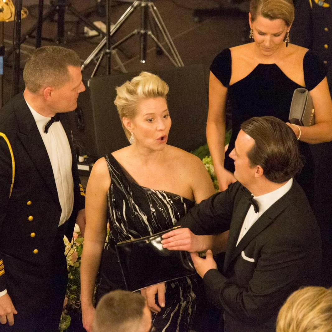 Sådan så det ud i 2016, da Trine Dyrholm og hendes mand Niclas Bendixen deltog i den kongelige fest.