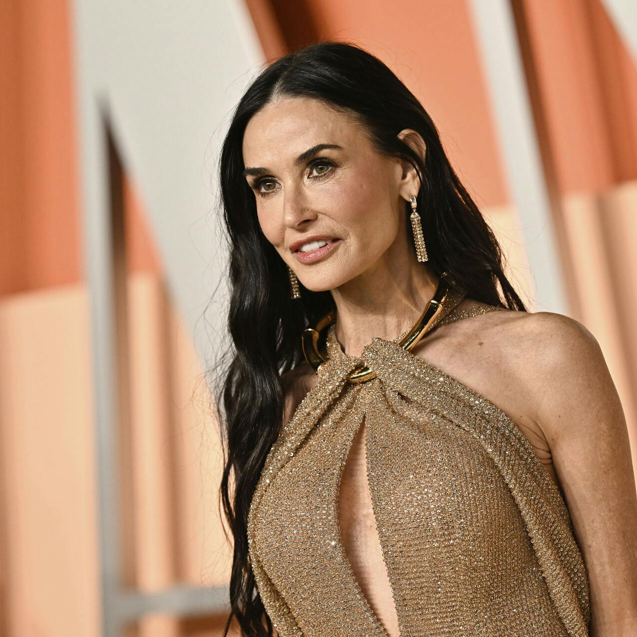 Demi Moore tog nederlaget med oprejst pande.