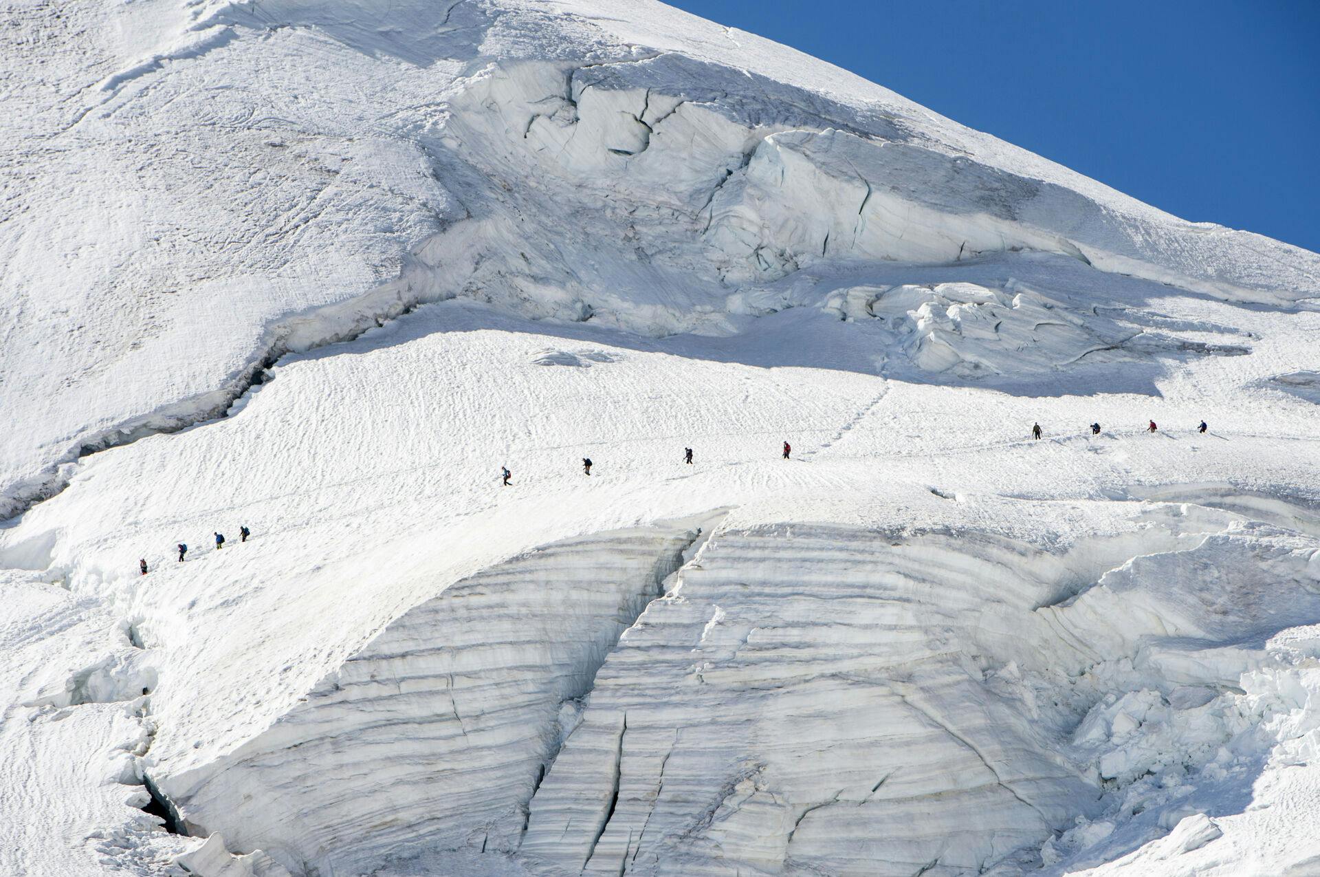 Ulykken fandt sted i Saas-Fee i Schweiz.