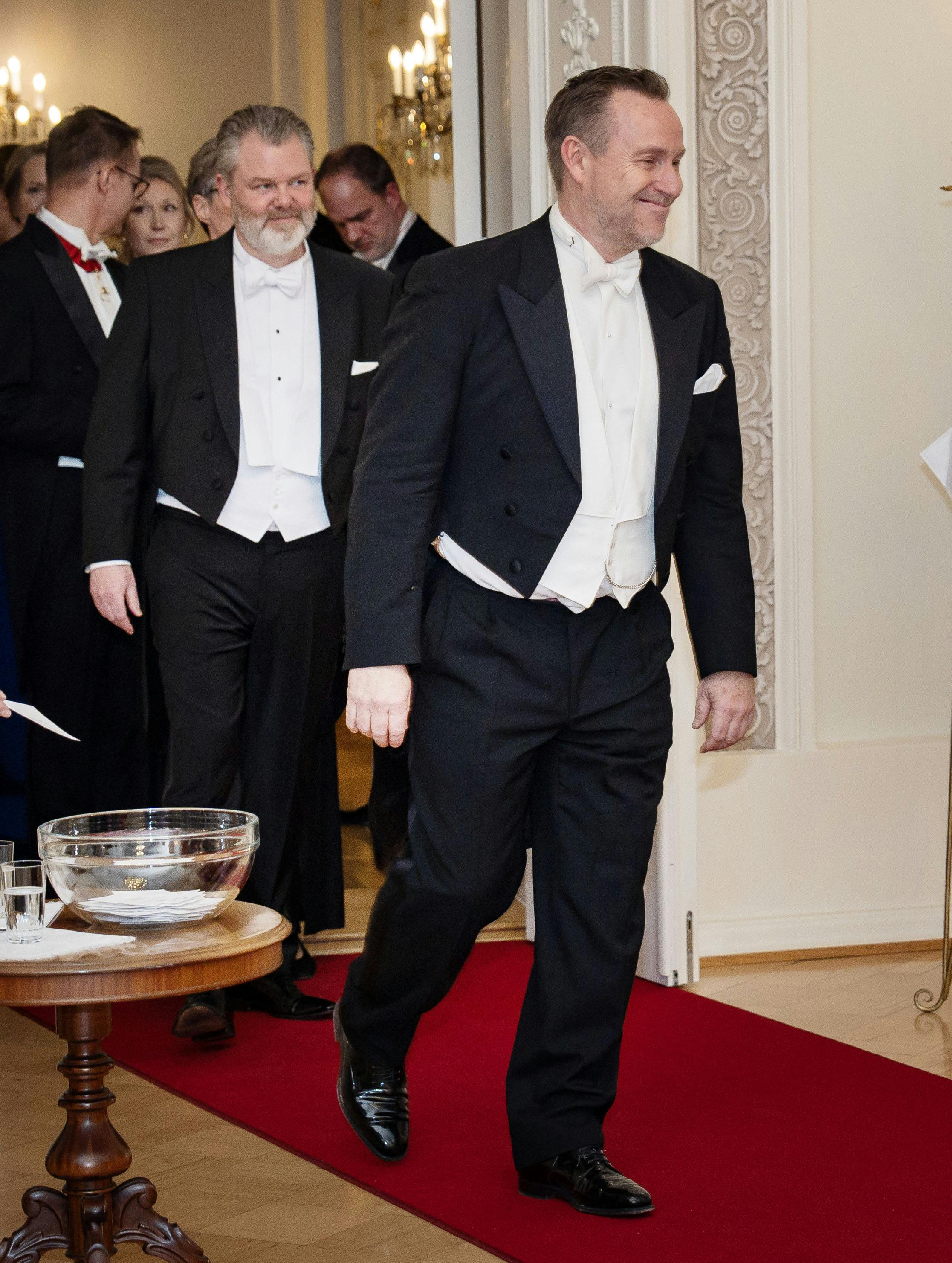 OPGAVE: Kong Frederik og dronning Mary på statsbesøg i Finland. Her er det receiving line lige før middagen på præsidentpaladset.STED: HelsinkiJOURNALIST: Ulrik UlriksenFOTOGRAF: © Hanne Juul/ Aller Foto & VideoDATO: 20250304