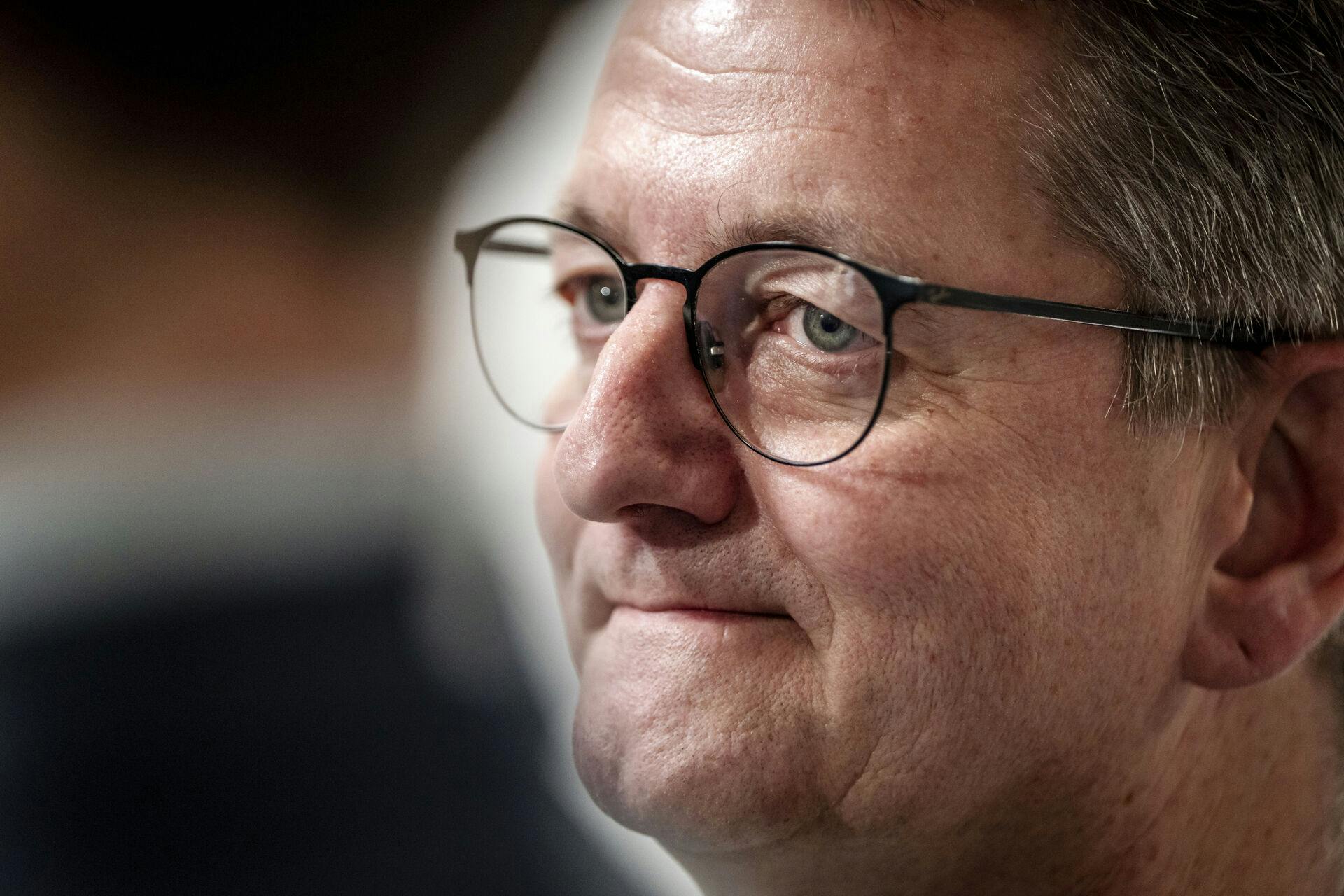 Minister for samfundssikkerhed og beredskab Torsten Schack Pedersen (V) efter præsentation af politisk aftale som skal styrke Danmarks beredskab, i ministeriet i København onsdag den 15. januar 2025.. (Foto: Mads Claus Rasmussen/Ritzau Scanpix)