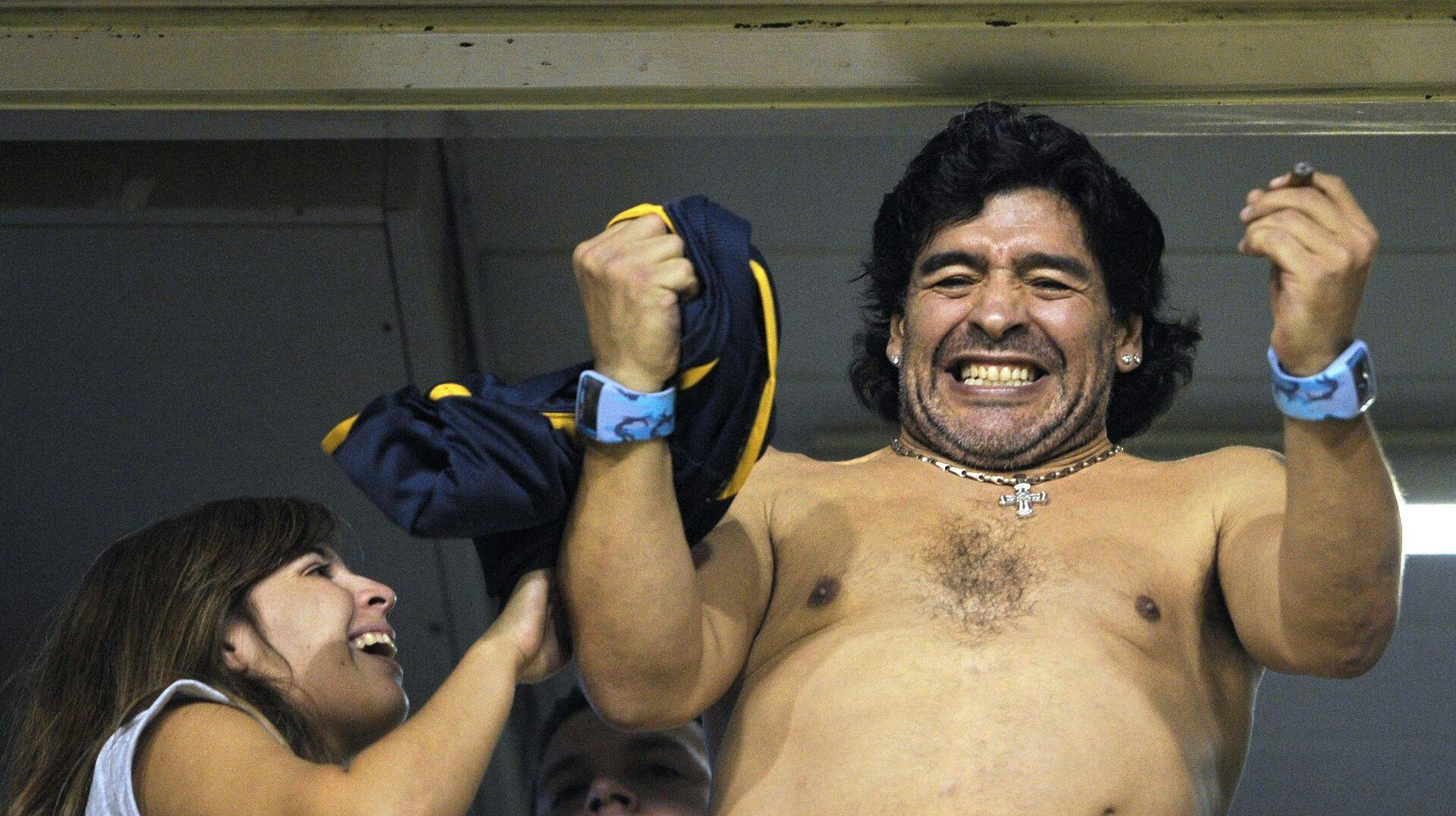 Diego Maradona blev blot 60 år gammel. Billedet her er taget i 2008.