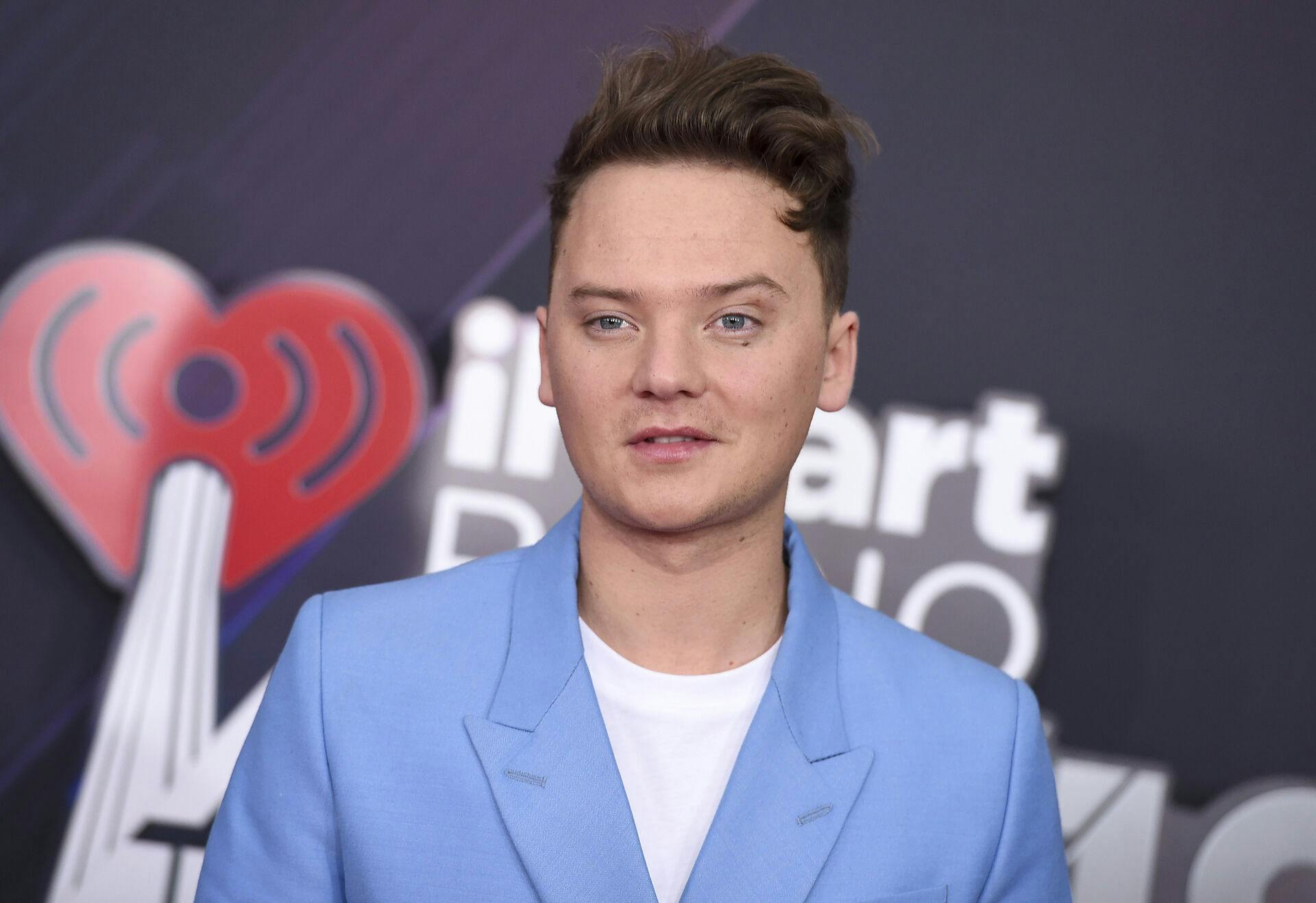 Conor Maynard arrives at the iHeartRadio Music Awards at The Forum on Sunday, March 11, 2018, in Inglewood, Calif. (Photo by Jordan Strauss/Invision/AP)