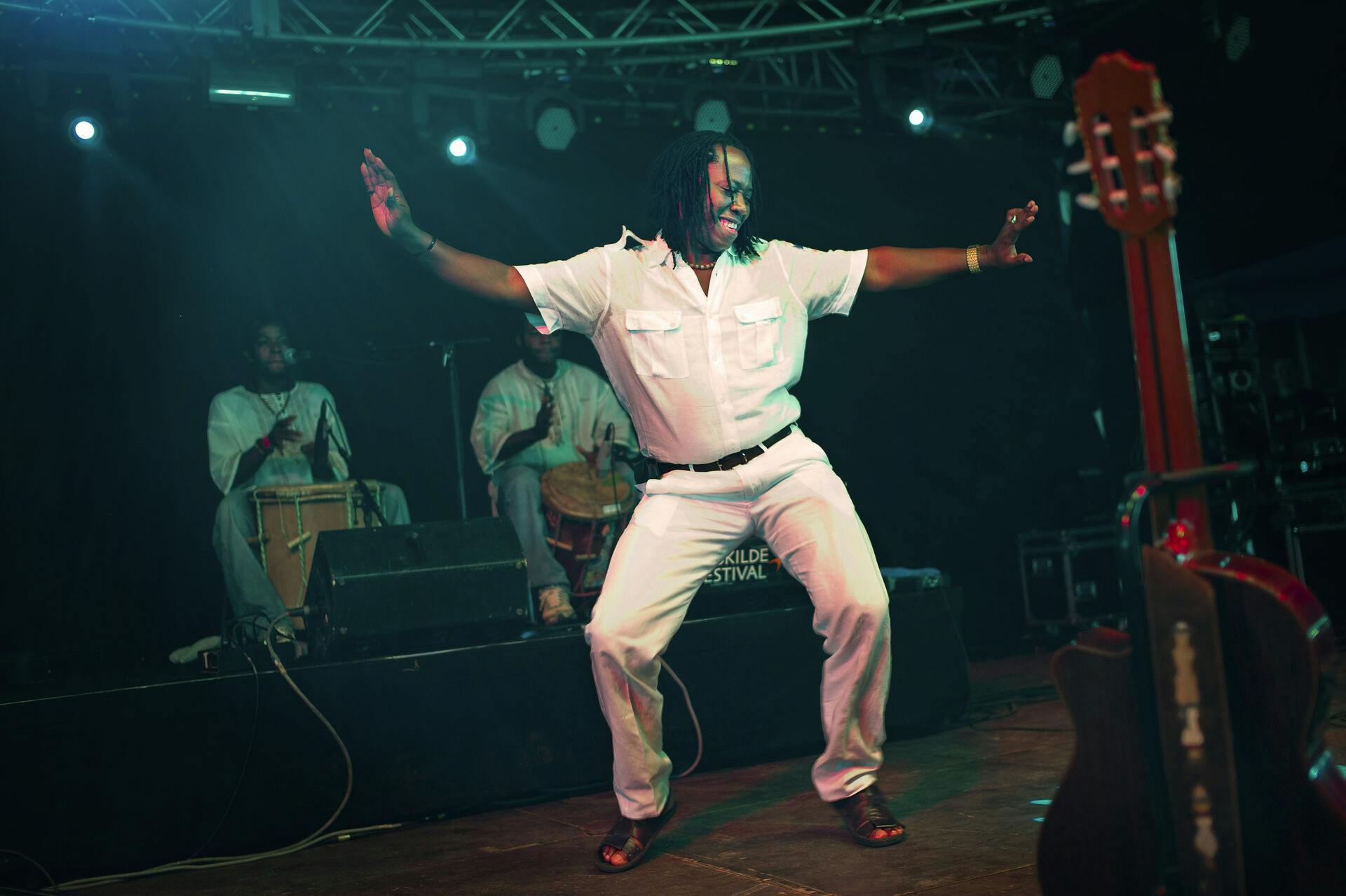 Aurelio Martinez spillede i 2010 på scenen Pavillon på Roskilde Festival.