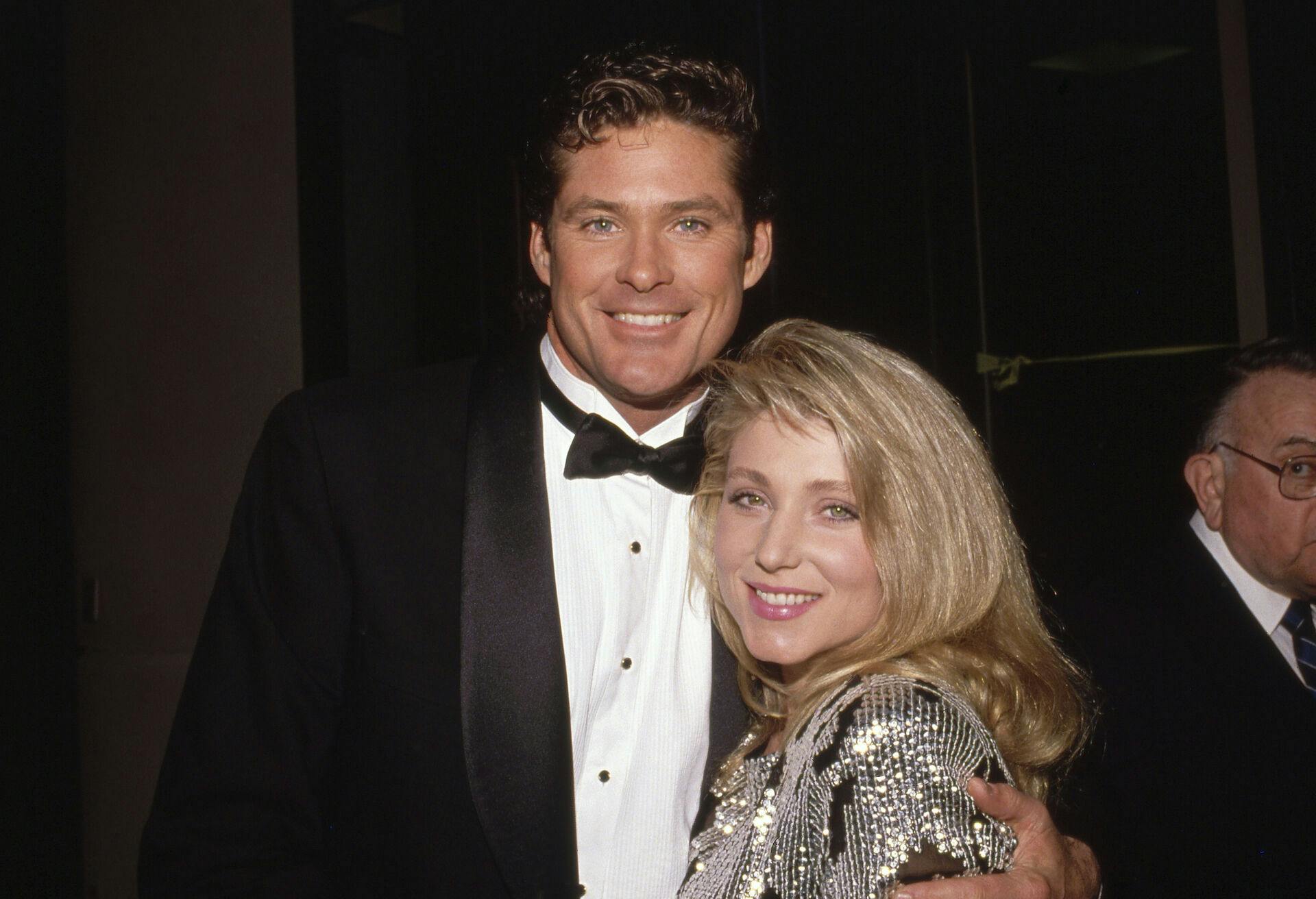 David Hasselhoff and Pamela Bach 1989 Credit: Ralph Dominguez/MediaPunch /IPX