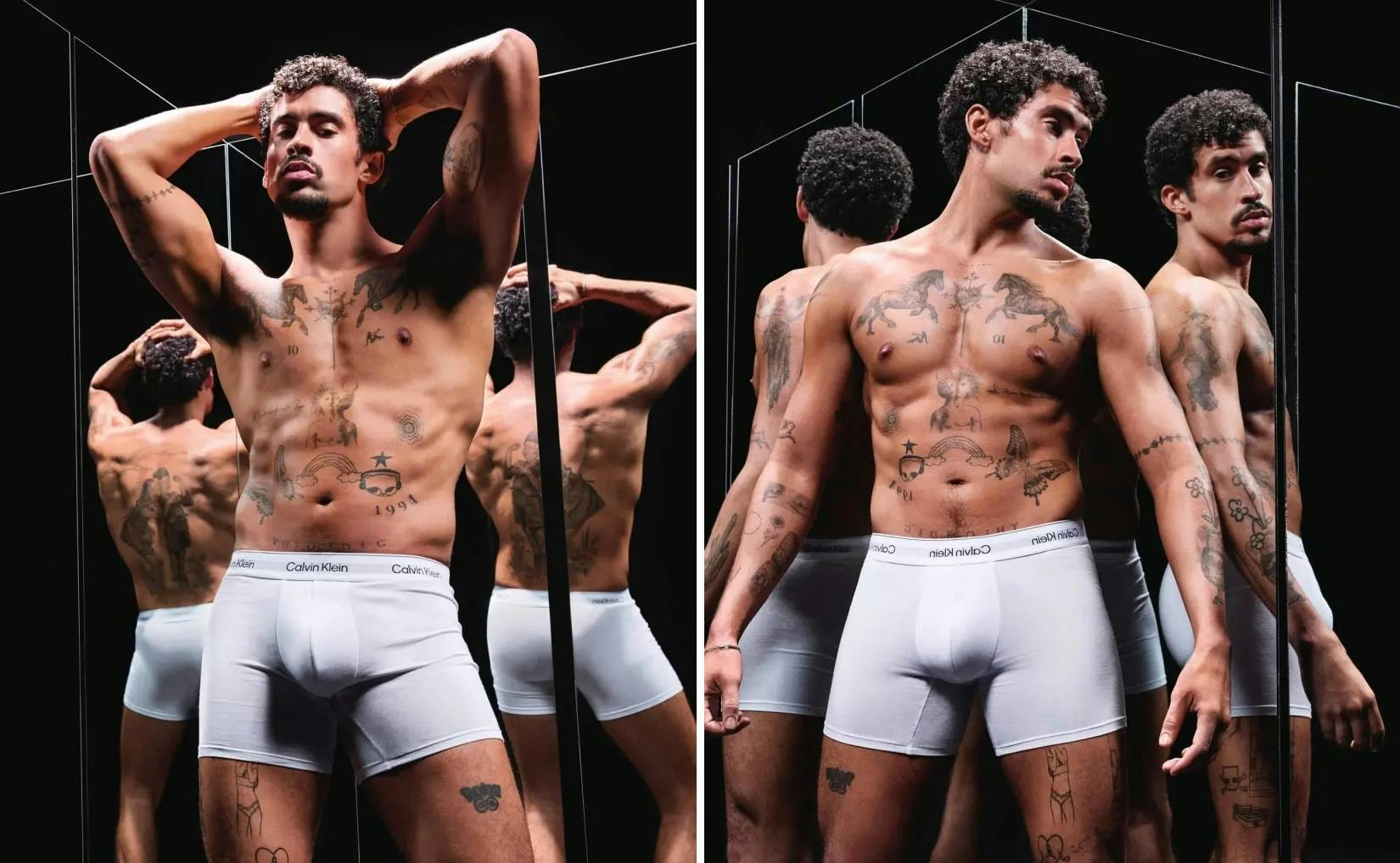 Bad Bunny viser i den grad underbukserne frem i ny reklamekampagne for Calvin Klein.