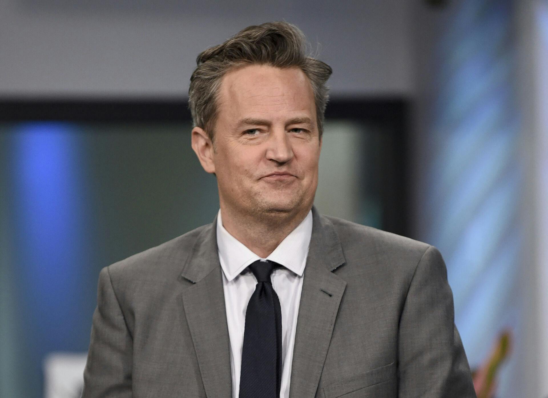 FILE - Actor Matthew Perry participates in the BUILD Speaker Series to discuss the mini-series "The Kennedys After Camelot" in New York on March 30, 2017. (Photo by Evan Agostini/Invision/AP, File)