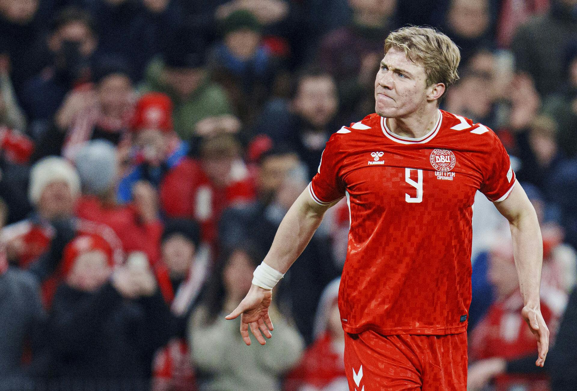 Rasmus Højlund scorede og blev helten i Parken torsdag aften.