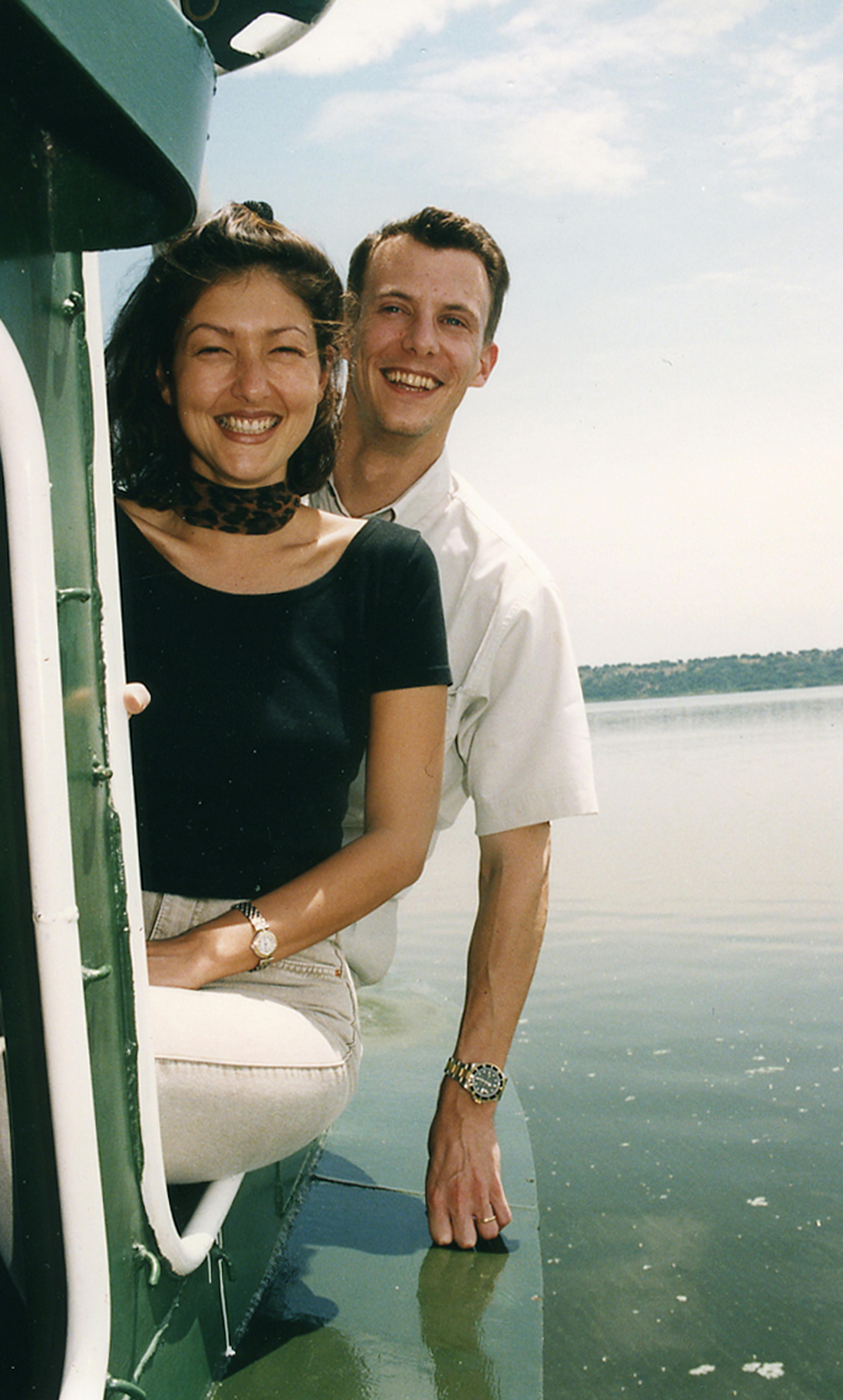 Prinsesse Alexandra og Prins Joachim i Uganda Februar 1996