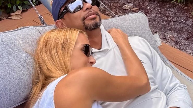 Tiger Woods med sin nye kærlighed.