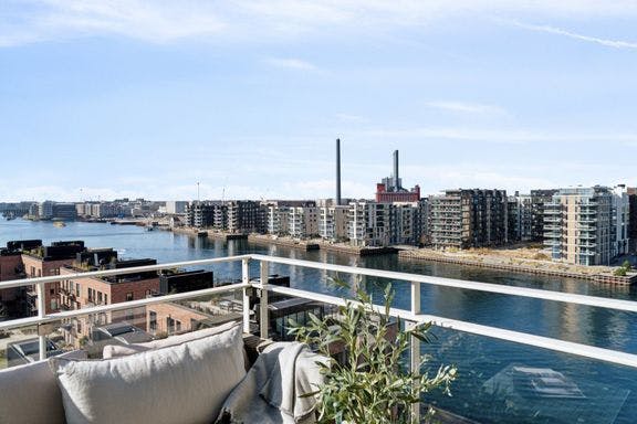 Så lækker er udsigten fra lejligheden.