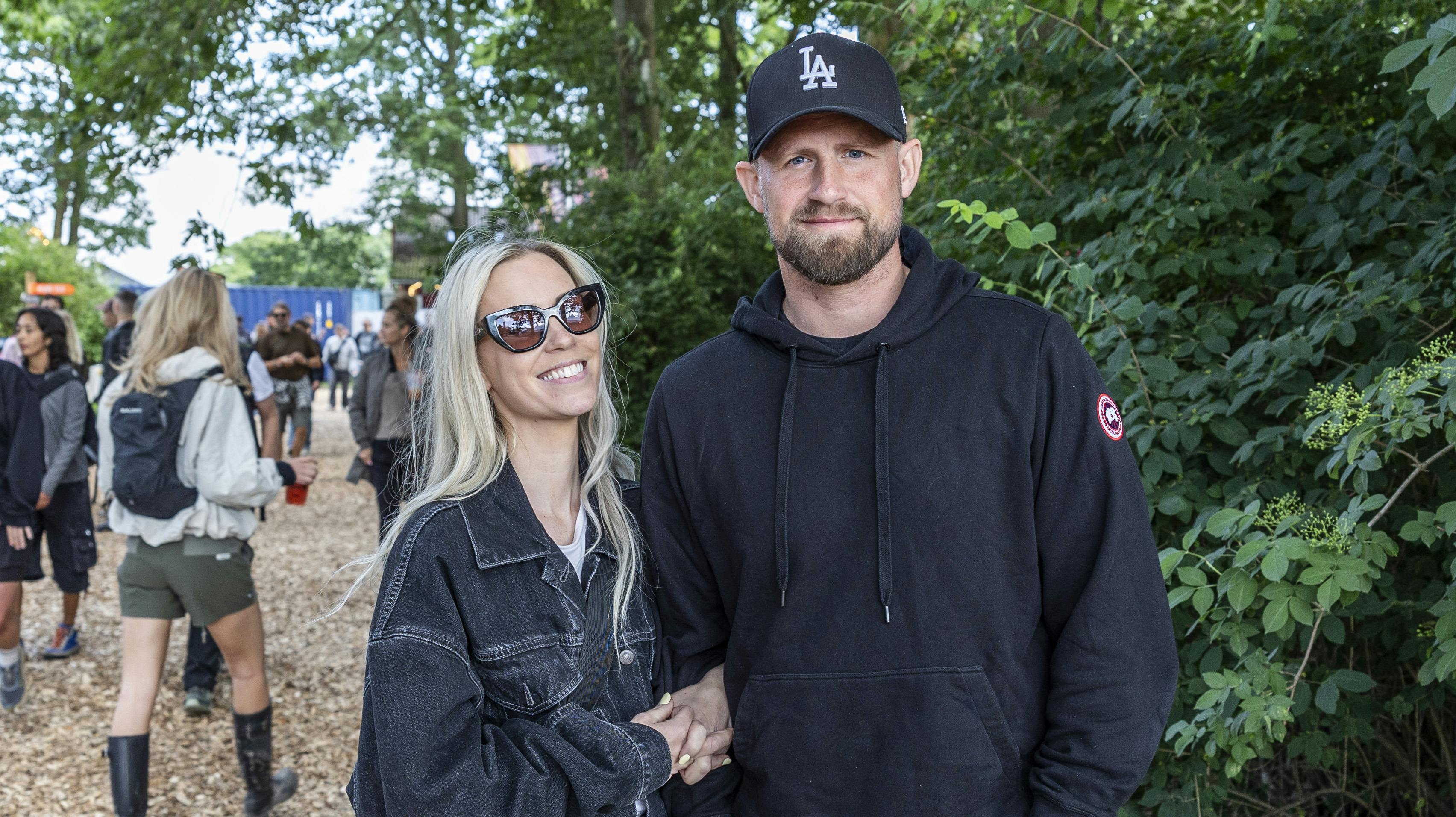 Kasper Schmeichel og konen Stine Gyldenbrand. 