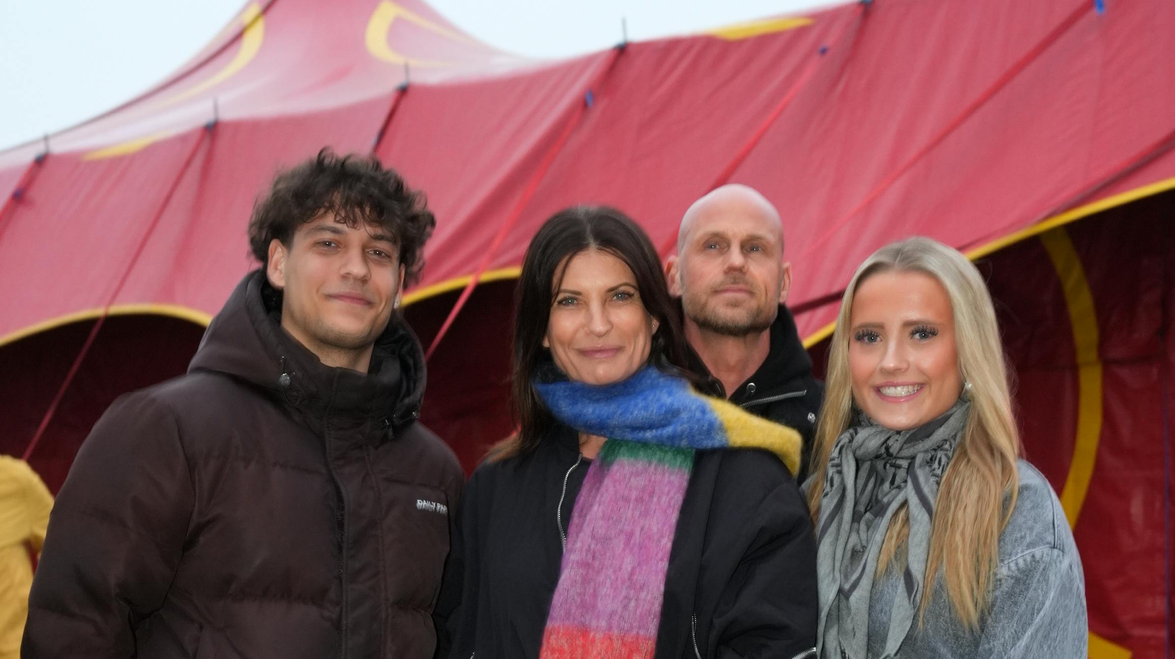 Mai-Britt Vingsøe med familie.