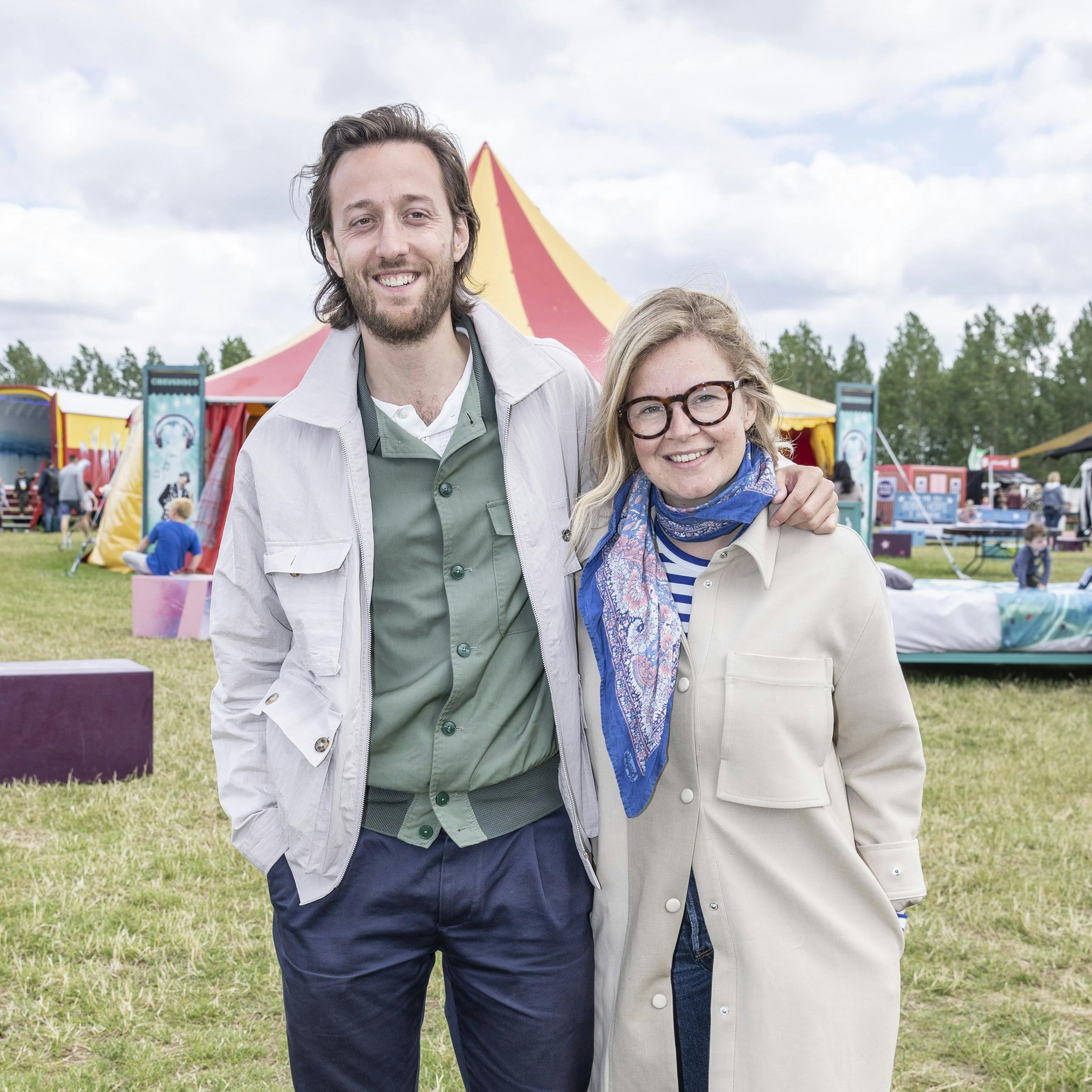 Sisse Sejr sammen med sin mand, Esben Bjerre.