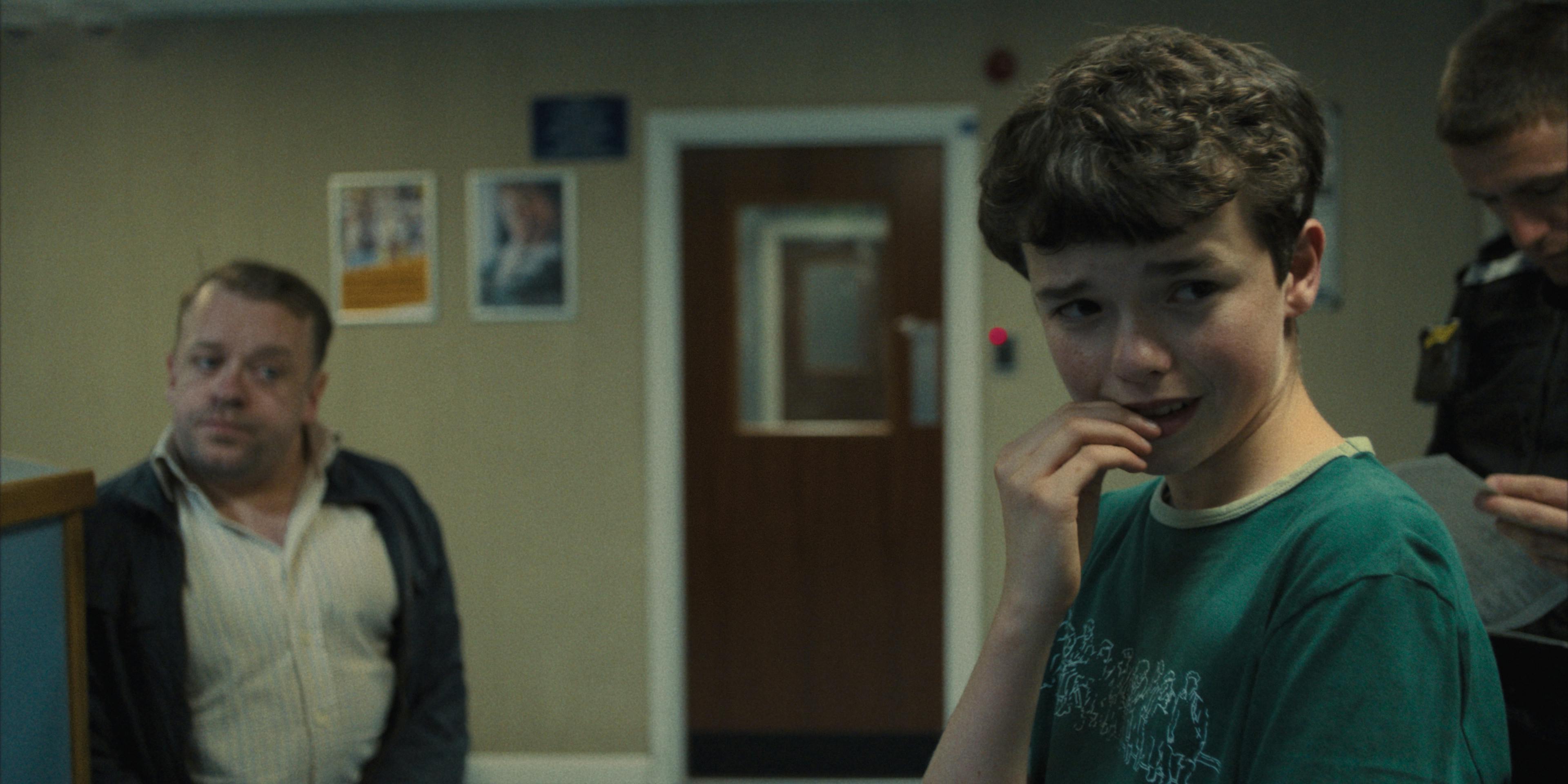 Adolescence. Owen Cooper as Jamie Miller in Adolescence. Cr. Courtesy of Netflix © 2024