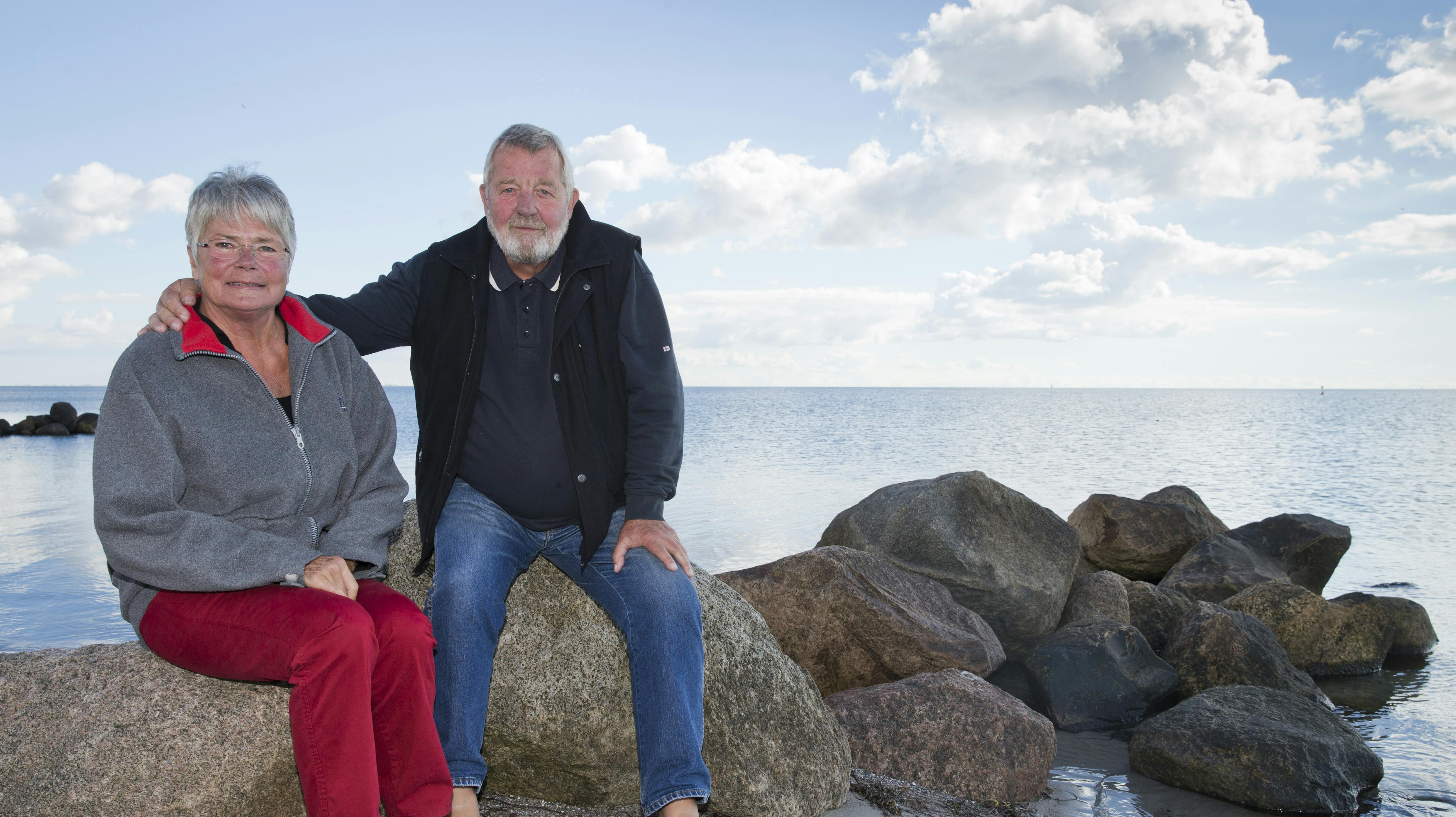 Kjeld Nørgaard og Ulla Steen i deres hjem i Bisserup.