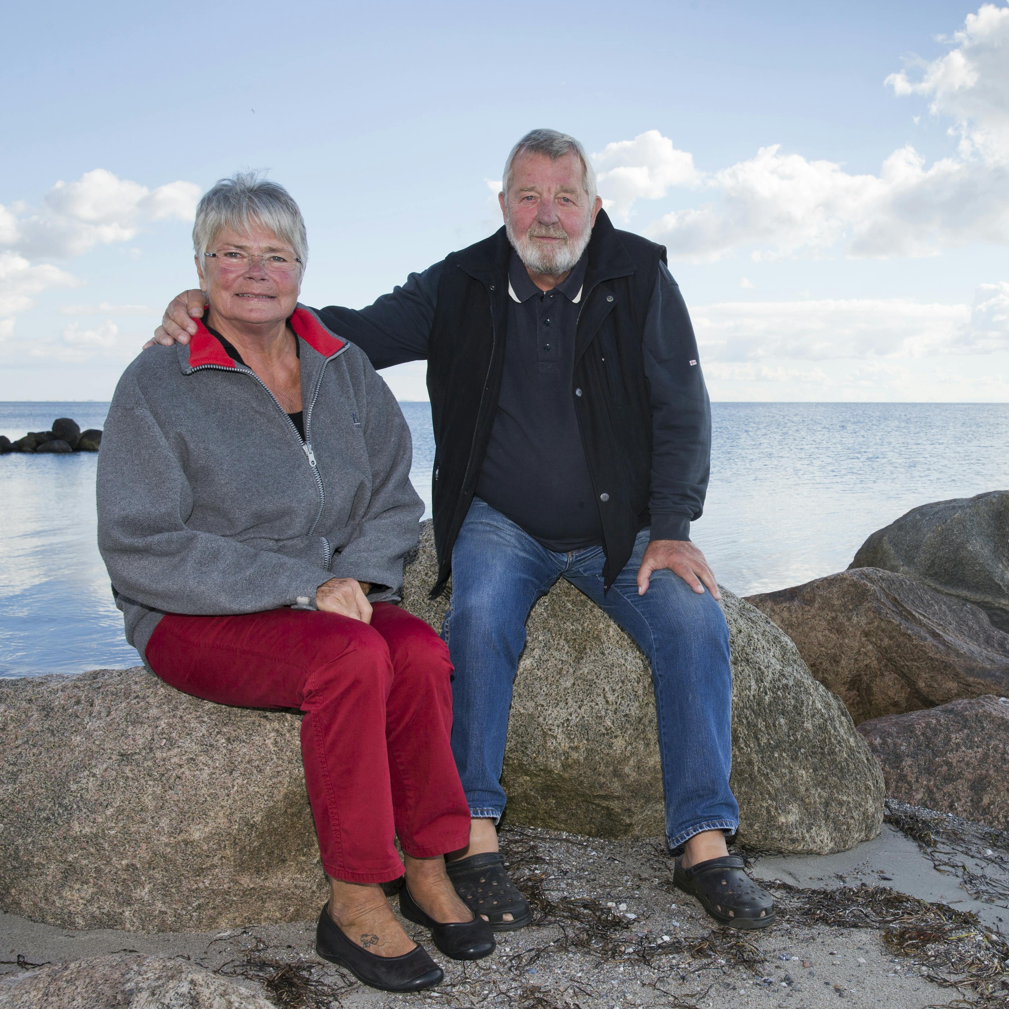 Kjeld Nørgaard og Ulla Steen i deres hjem i Bisserup.