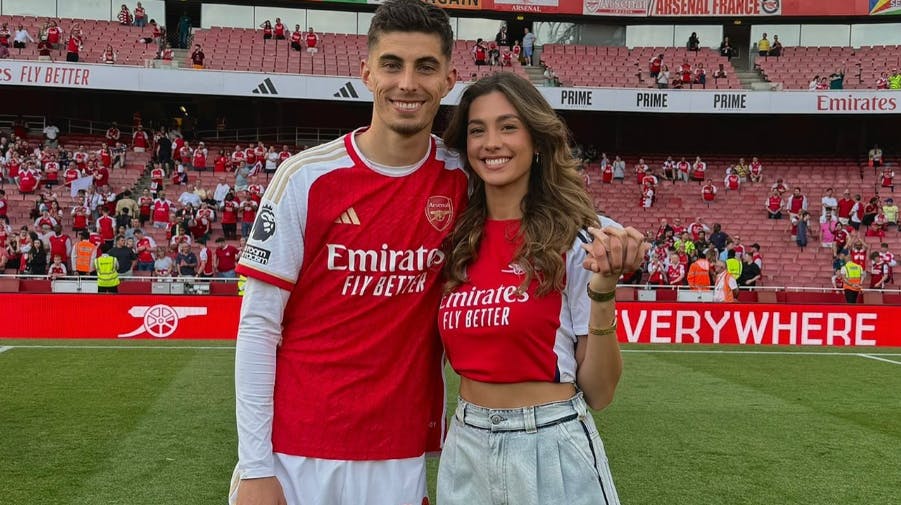 Arsenal-stjernen Kai Havertz er blevet far for første gang. Det afslører han sammen med hustruen Sophia på Instagram.