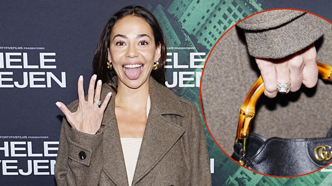 Sus Wilkins stråler mindst lige så meget som sin smukke forlovelsesring.