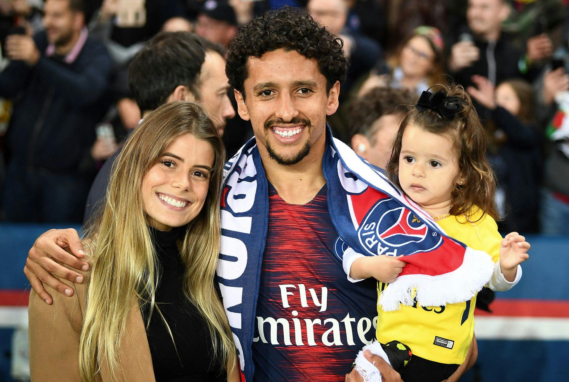 Marquinhos &nbsp;og konen Carol Cabrino.