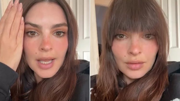 Emily Ratajkowski er ikke begejstret for sin nye frisure.