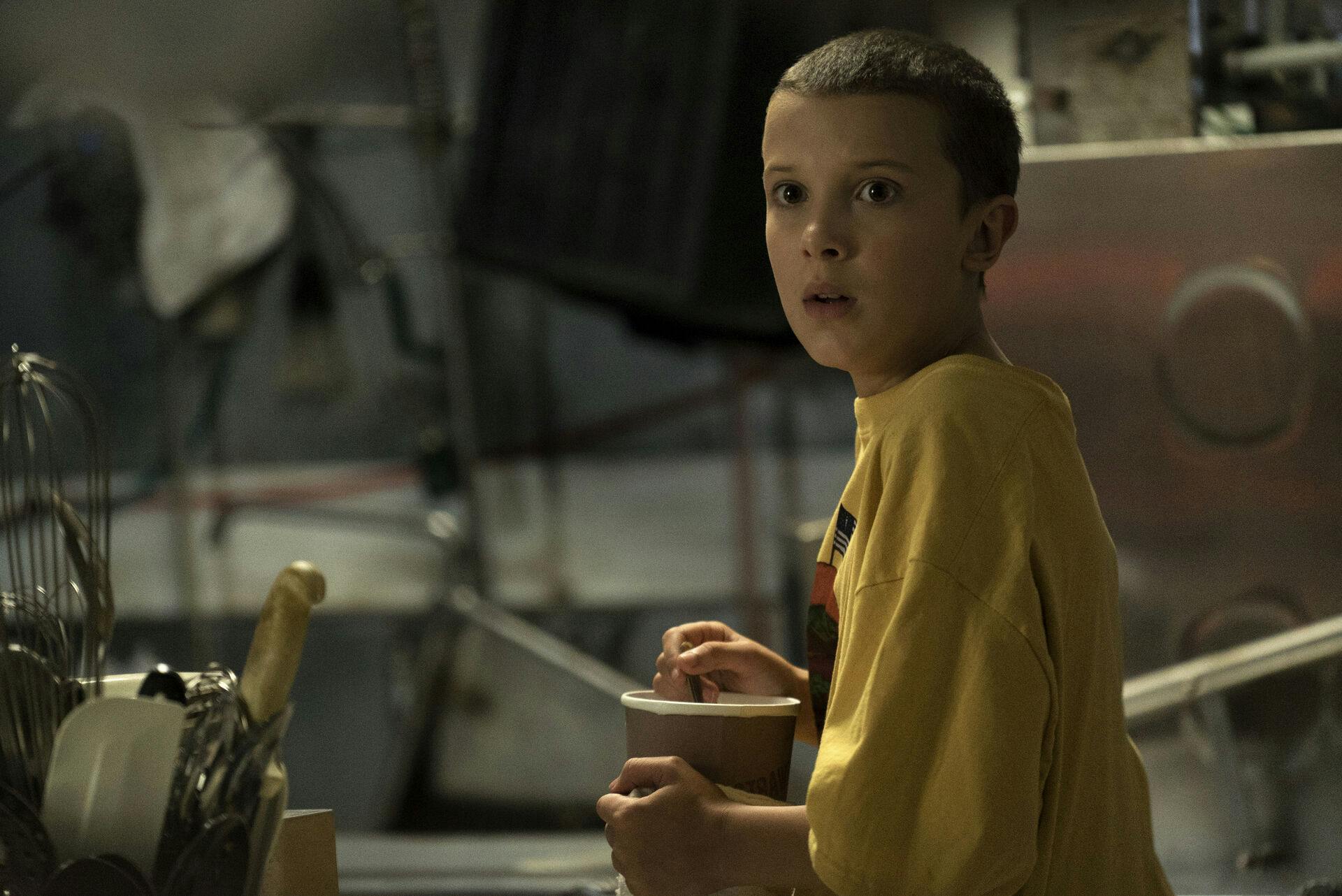 Millie Bobby Brown som Eleven i Netflix-serien "Stranger Things".