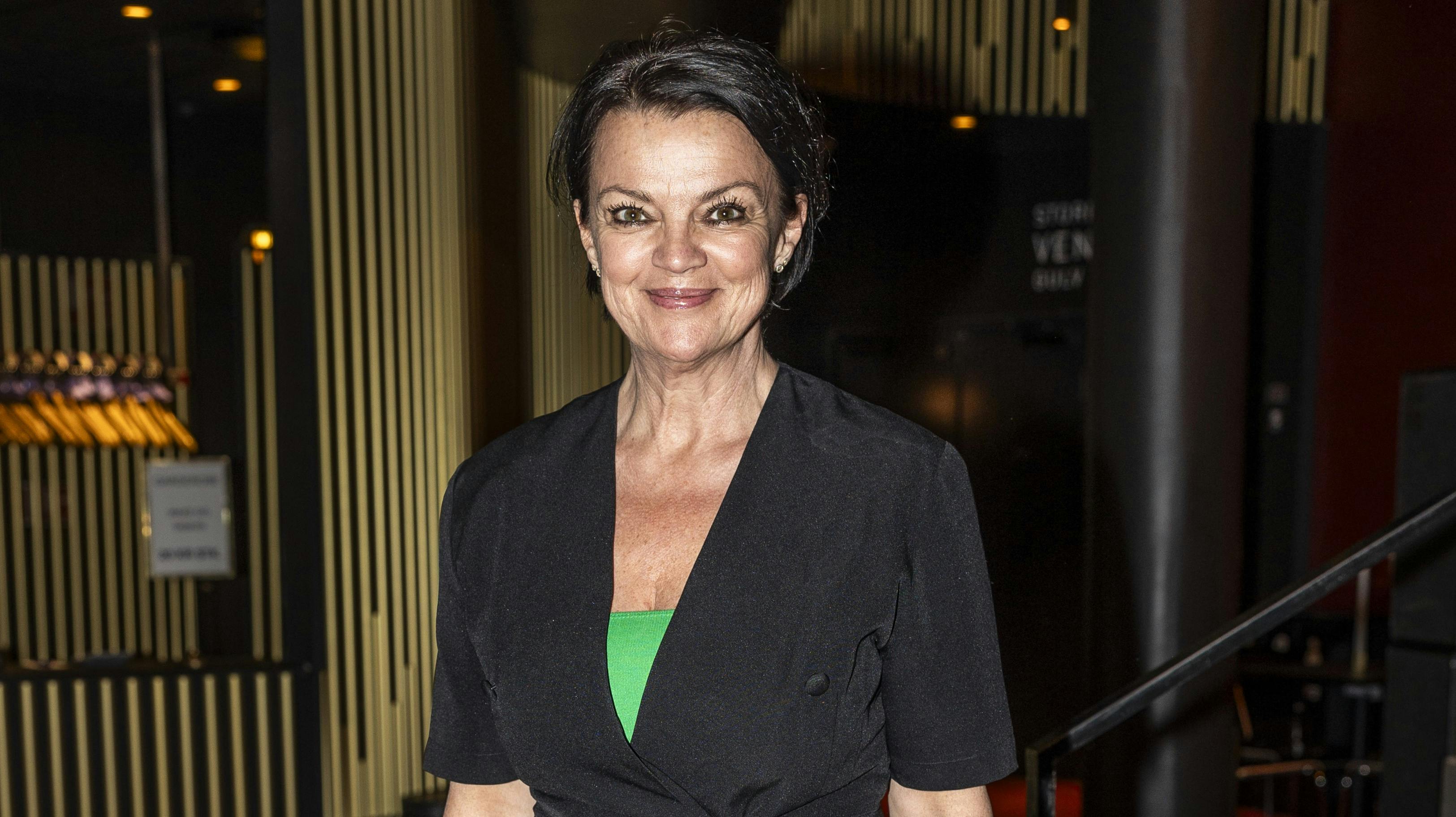 Pusle Helmuth til premieren på "De Urørlige" på Folketeatret.