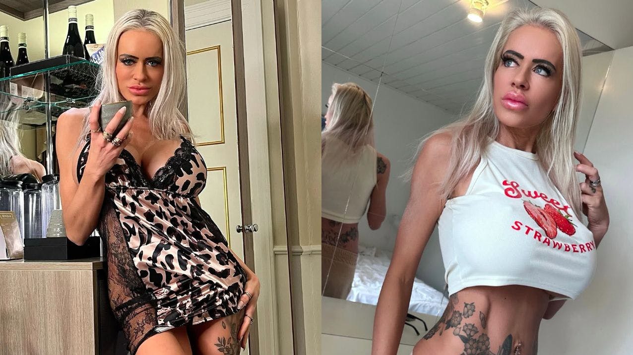 Den 44-årige model præsenterer sit nye samarbejde på Erotic World.