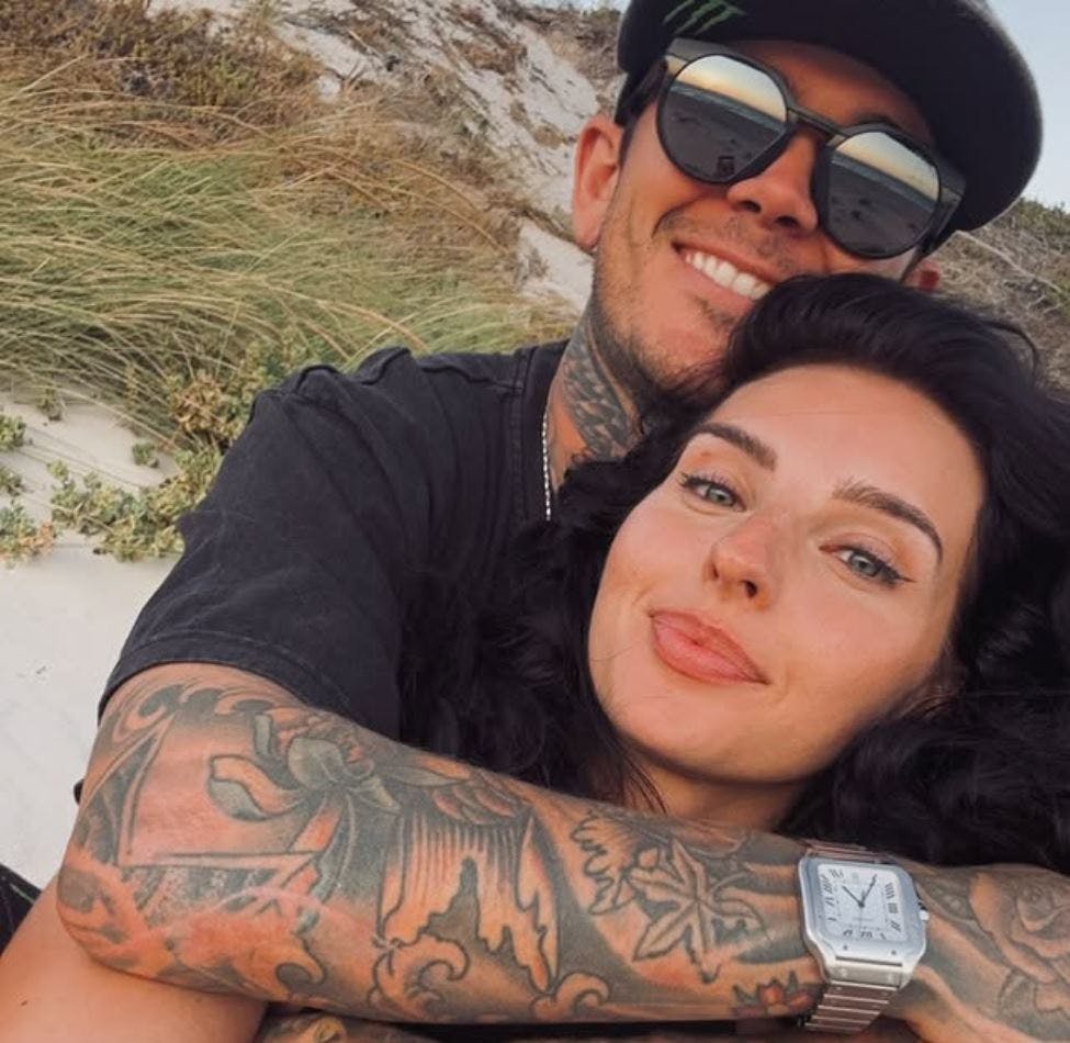 Tai Woffinden og konen Faye.&nbsp;