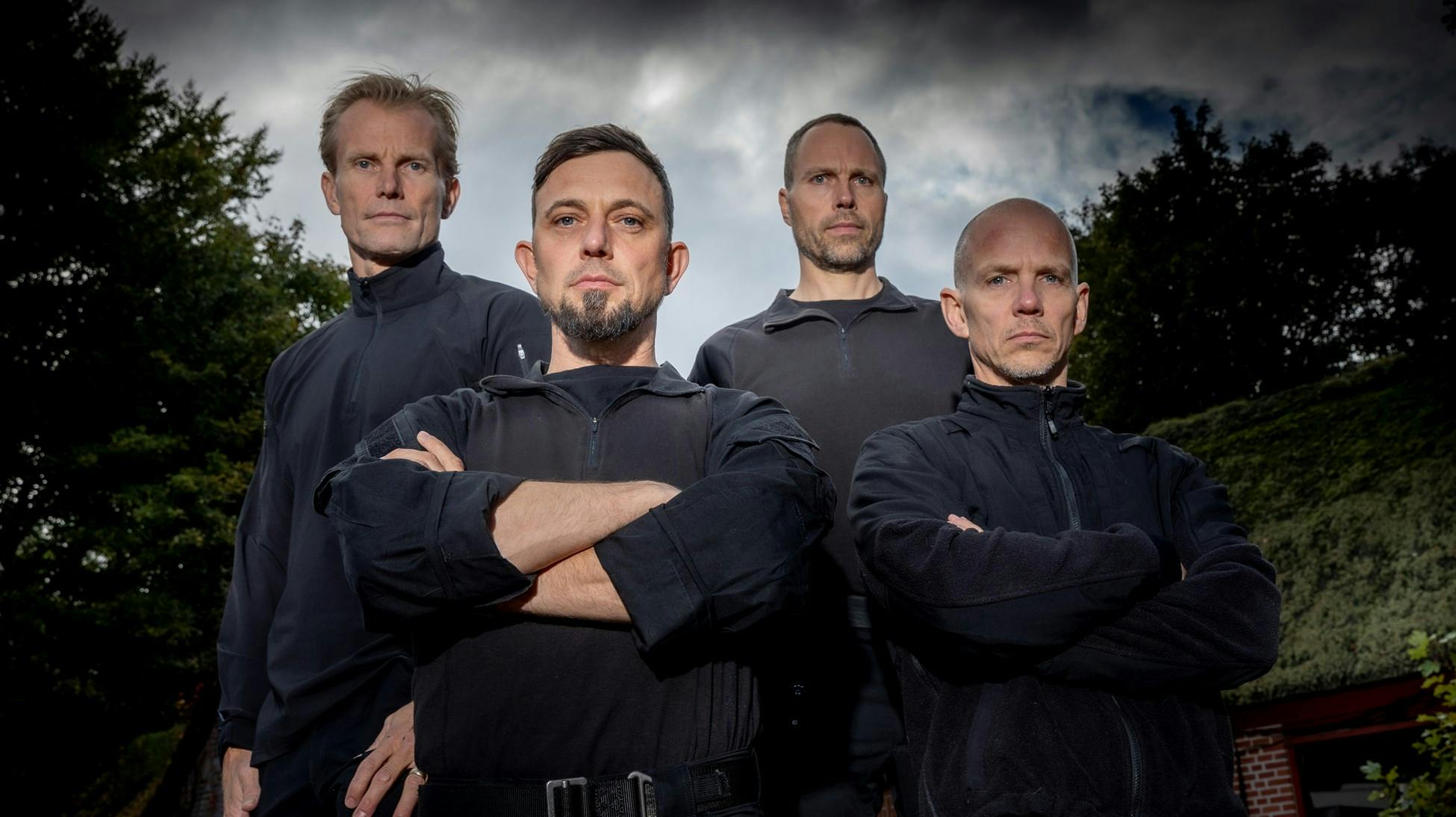 De fire instruktører i sæson otte af "Korpset". Fra venstre er det Bastian, Viborg, Erik og Rune.