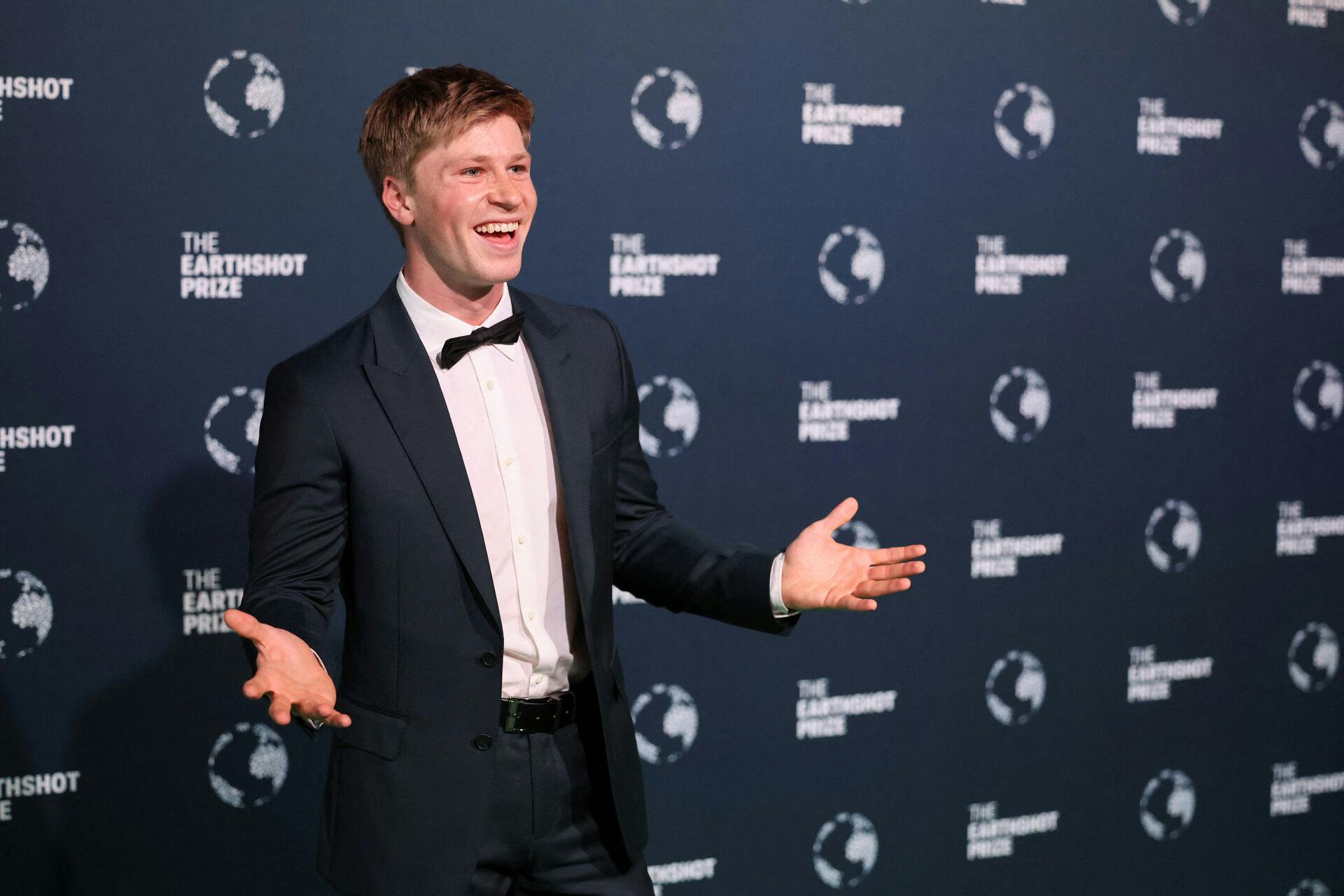 Australian conservationist and television presenter Robert Irwin reacts at the 2024 Earthshot Prize awards ceremony in Cape Town, South Africa, November 6, 2024. REUTERS/Phil Noble/Pool