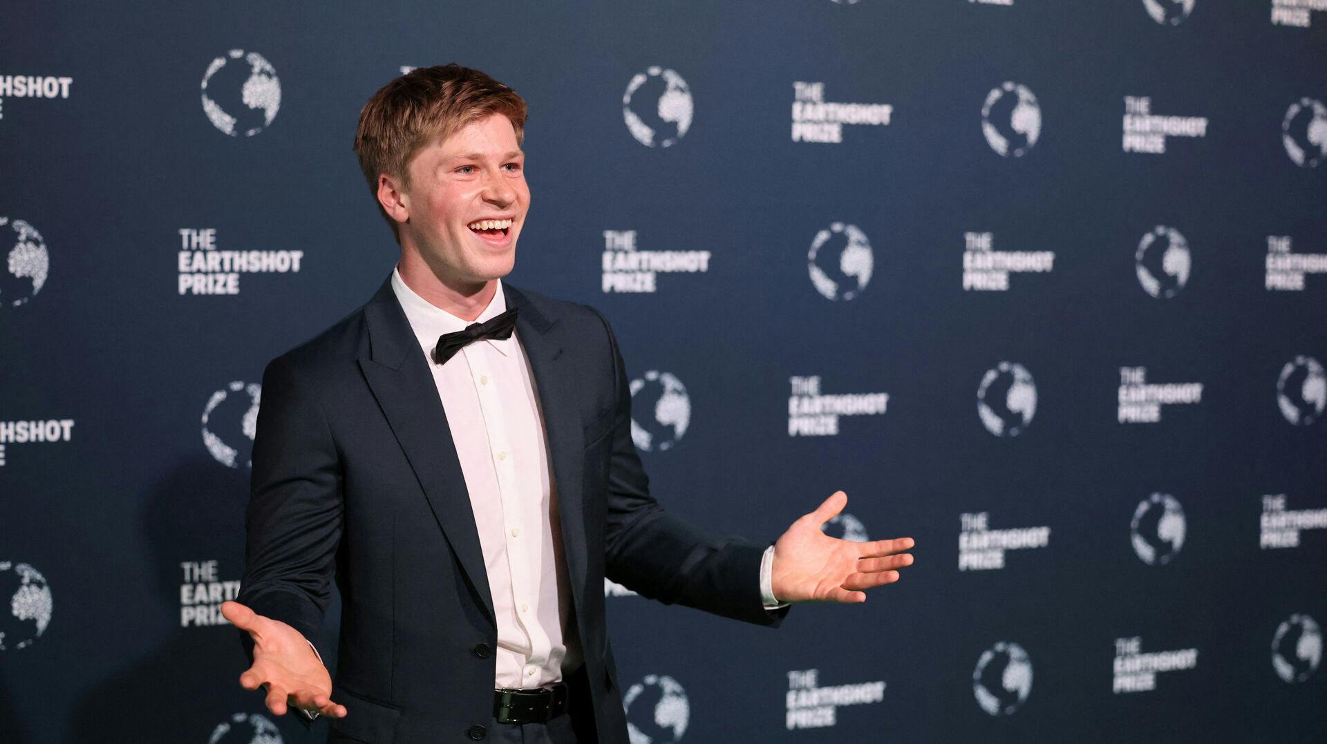Australian conservationist and television presenter Robert Irwin reacts at the 2024 Earthshot Prize awards ceremony in Cape Town, South Africa, November 6, 2024. REUTERS/Phil Noble/Pool