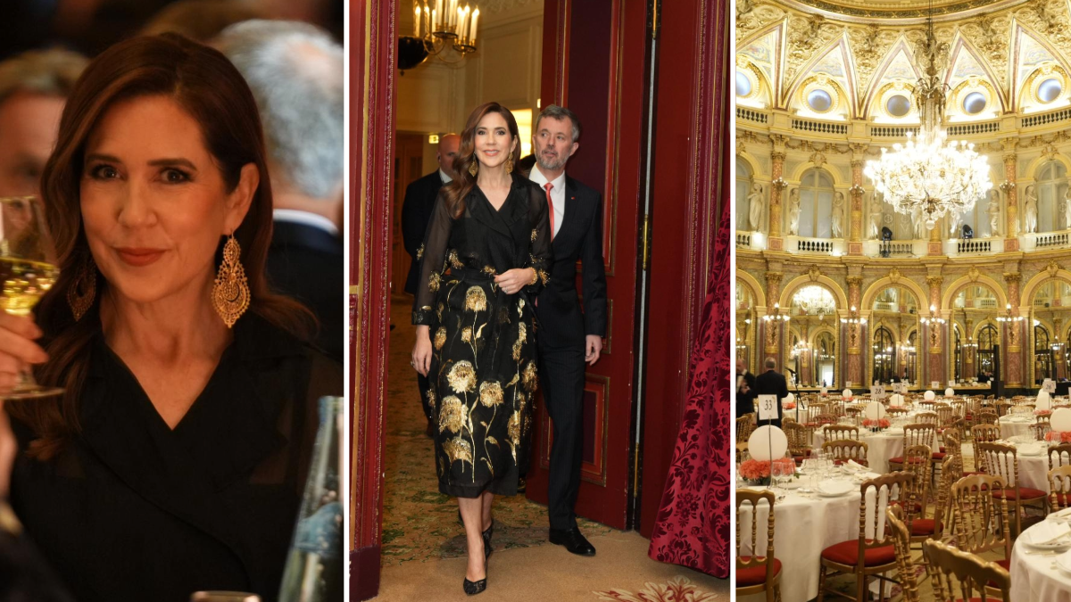 Kong Frederik og dronning Mary inviterede tirsdag til fest. 