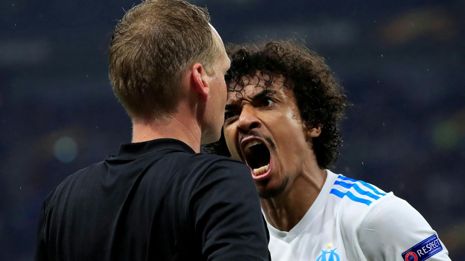 Luiz Gustavo under Europa League-finalen i 2018. 